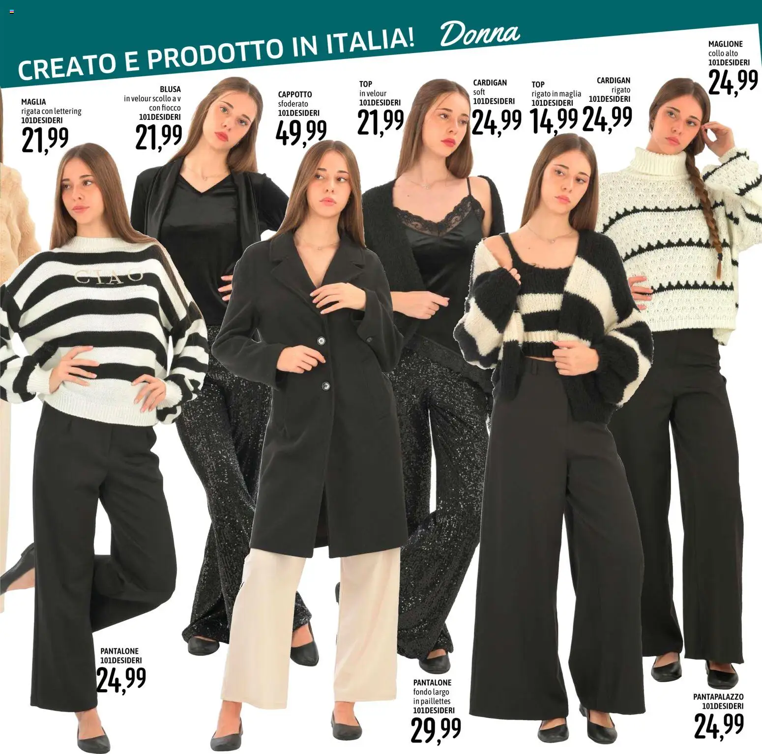 Volantino Emisfero del 19/10/2026 | Pagina: 29 | Prodotti: Cardigan, Maglione, Blusa, Collo
