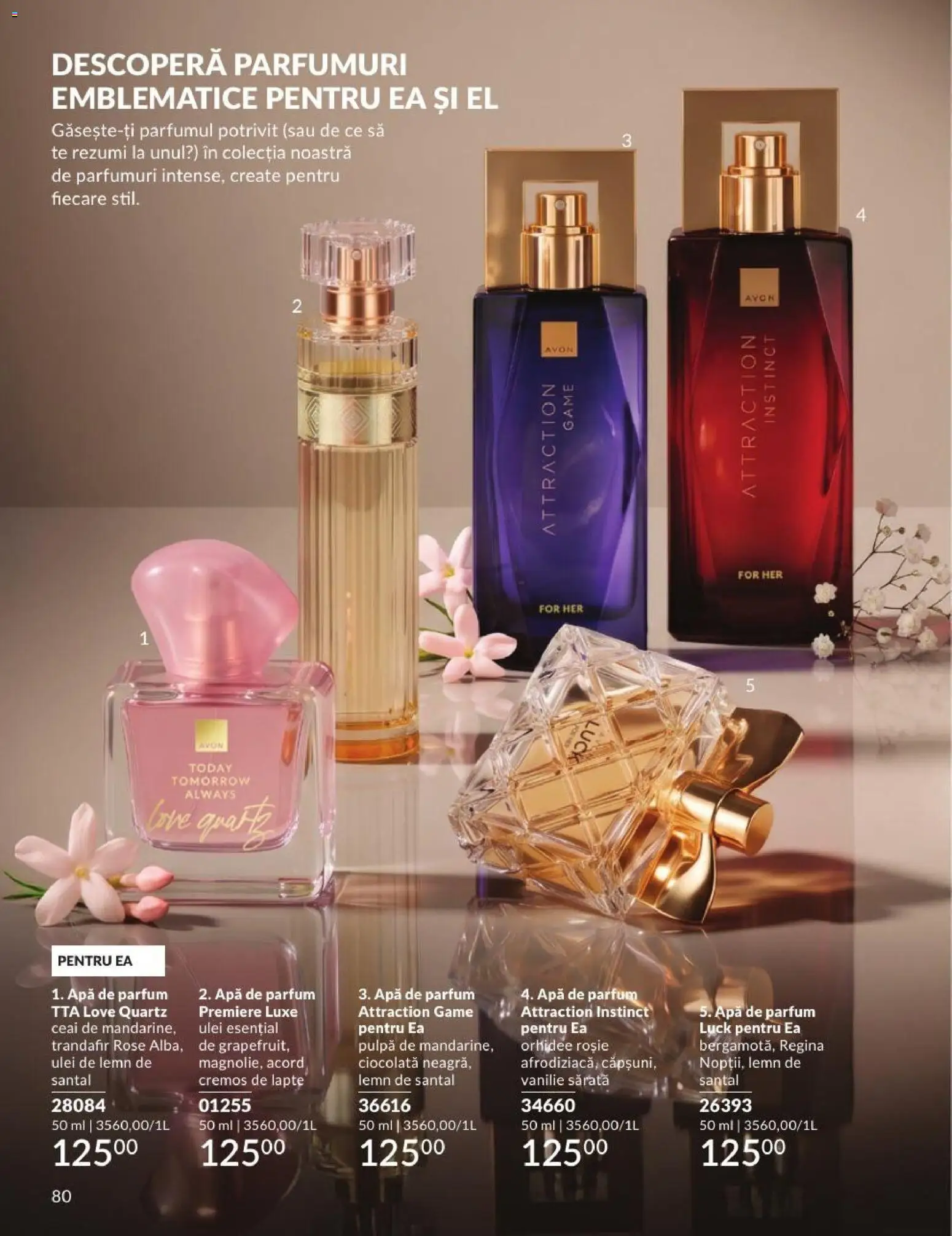 Noul catalog Avon – valabil de la 01.09.2026 | Pagină: 80 | Produse: Orhidee, Parfum, Ciocolată, Ceai