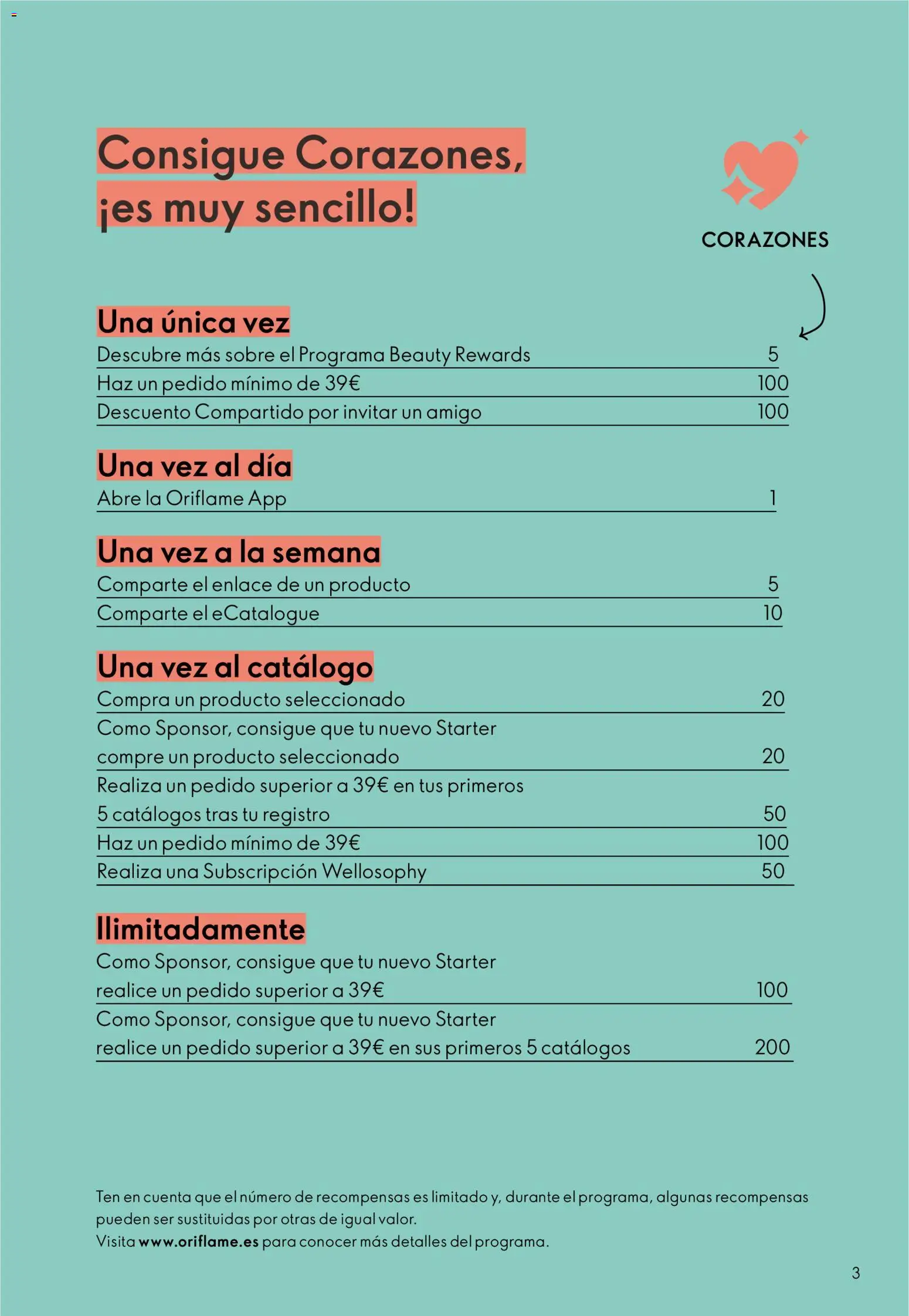 Oriflame Catálogo Beauty Rewards │ válido desde el 08.06.2026 | Página: 3