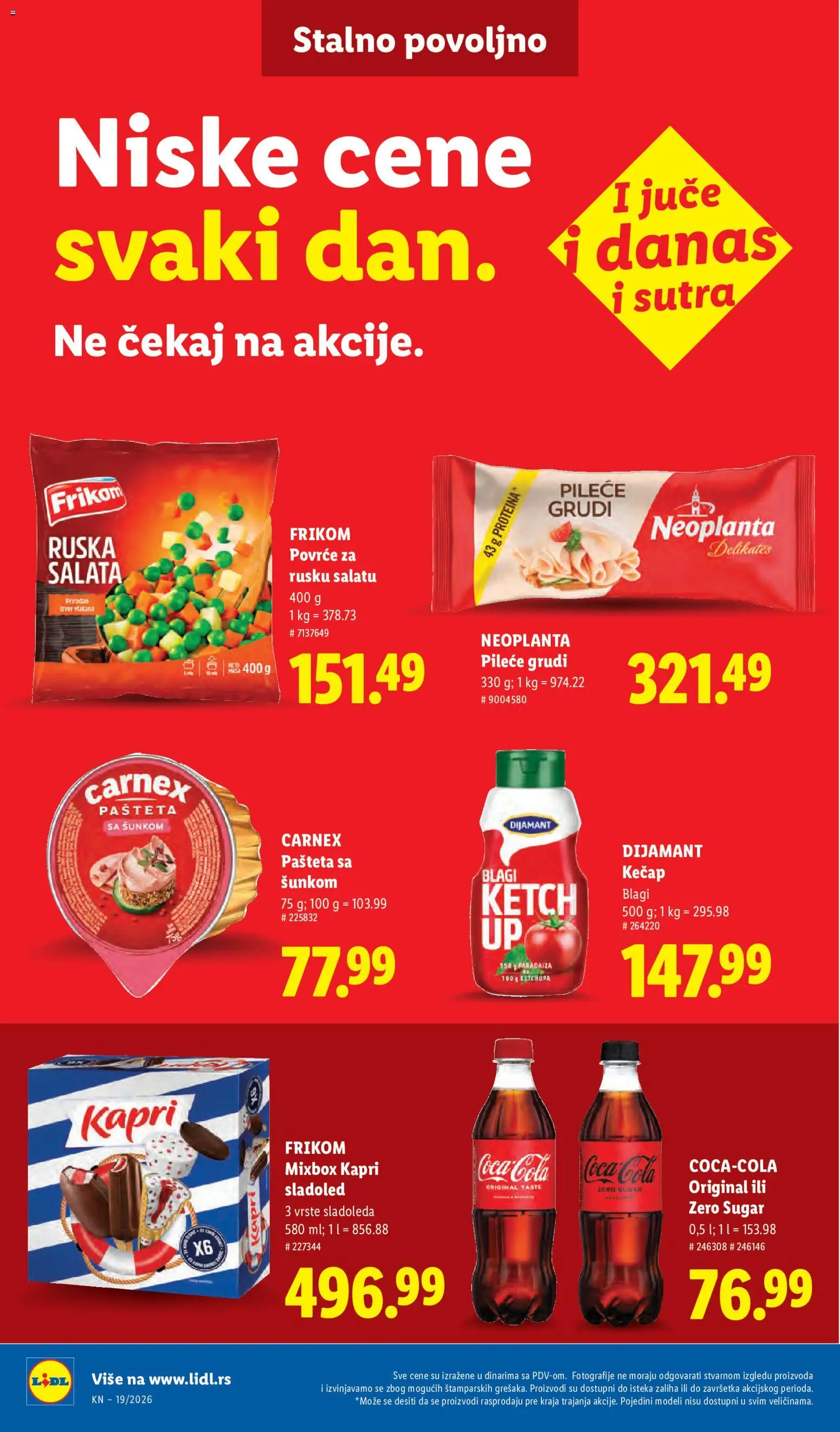 Lidl katalog - važi od 07.05.2026 | Strana: 42 | Proizvode: Kečap, Sladoled, Pileće grudi, Pašteta