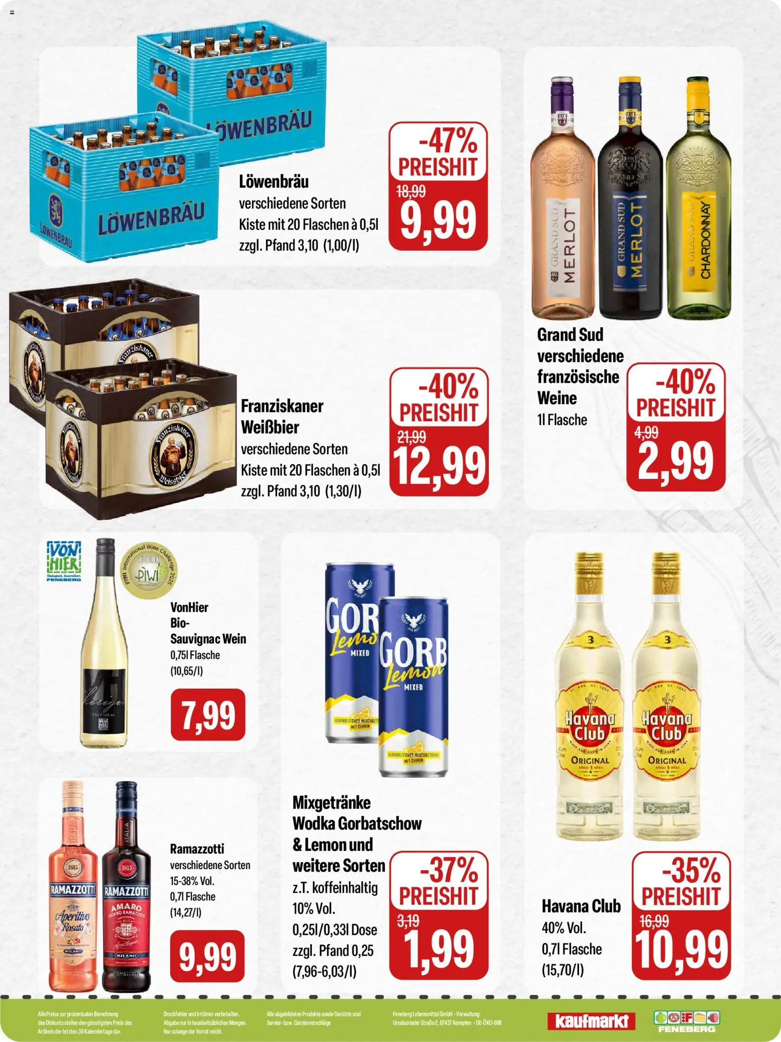 Feneberg Angebote – gültig ab 09.07.2026 | Seite: 16 | Produkte: Franziskaner, Rama, Weißbier, Ramazzotti