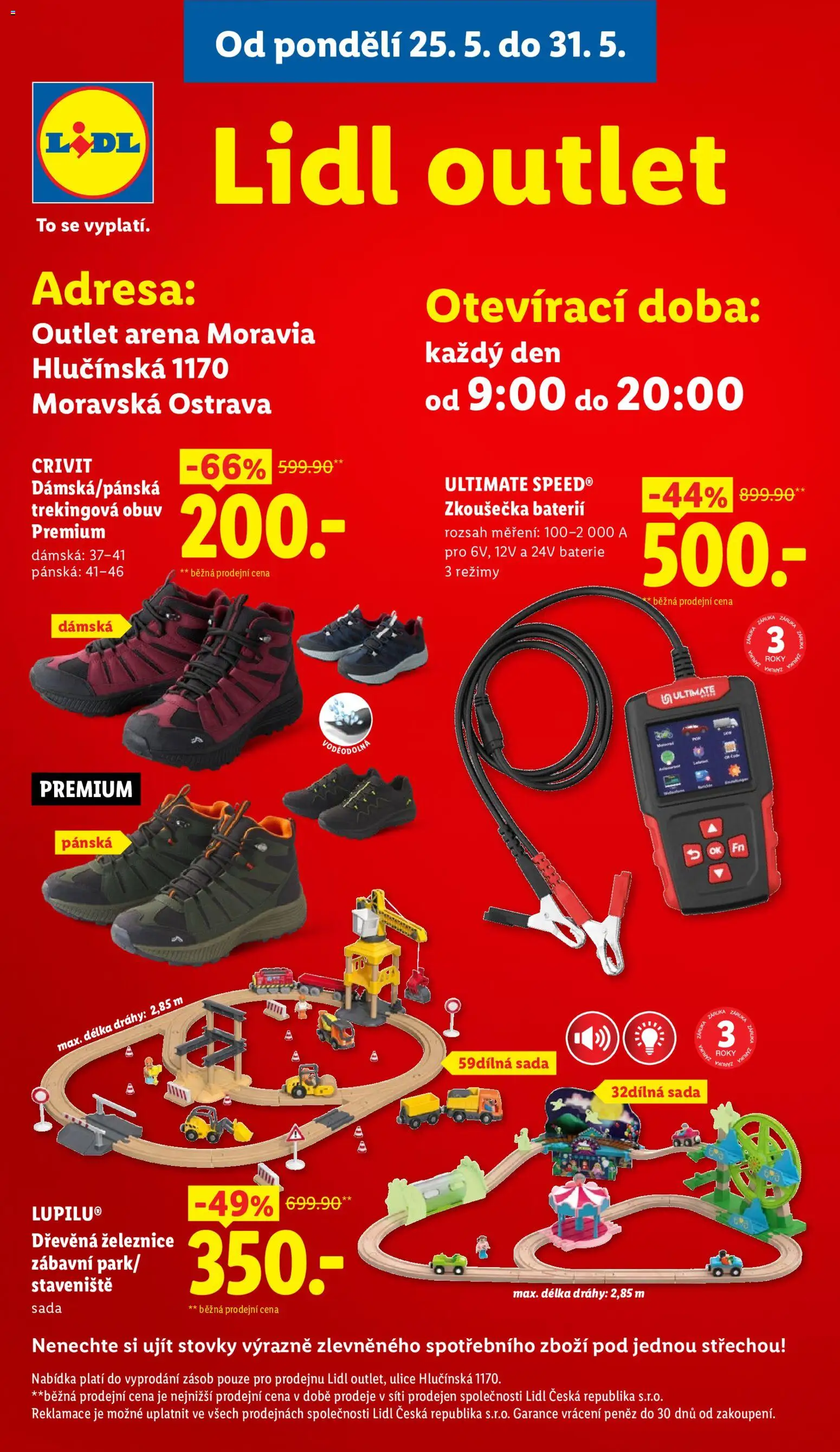 Lidl leták od 28.05.2026 | Strana: 35 | Produkty: Zkoušečka baterií, Obuv, Ultimate Speed, Baterie