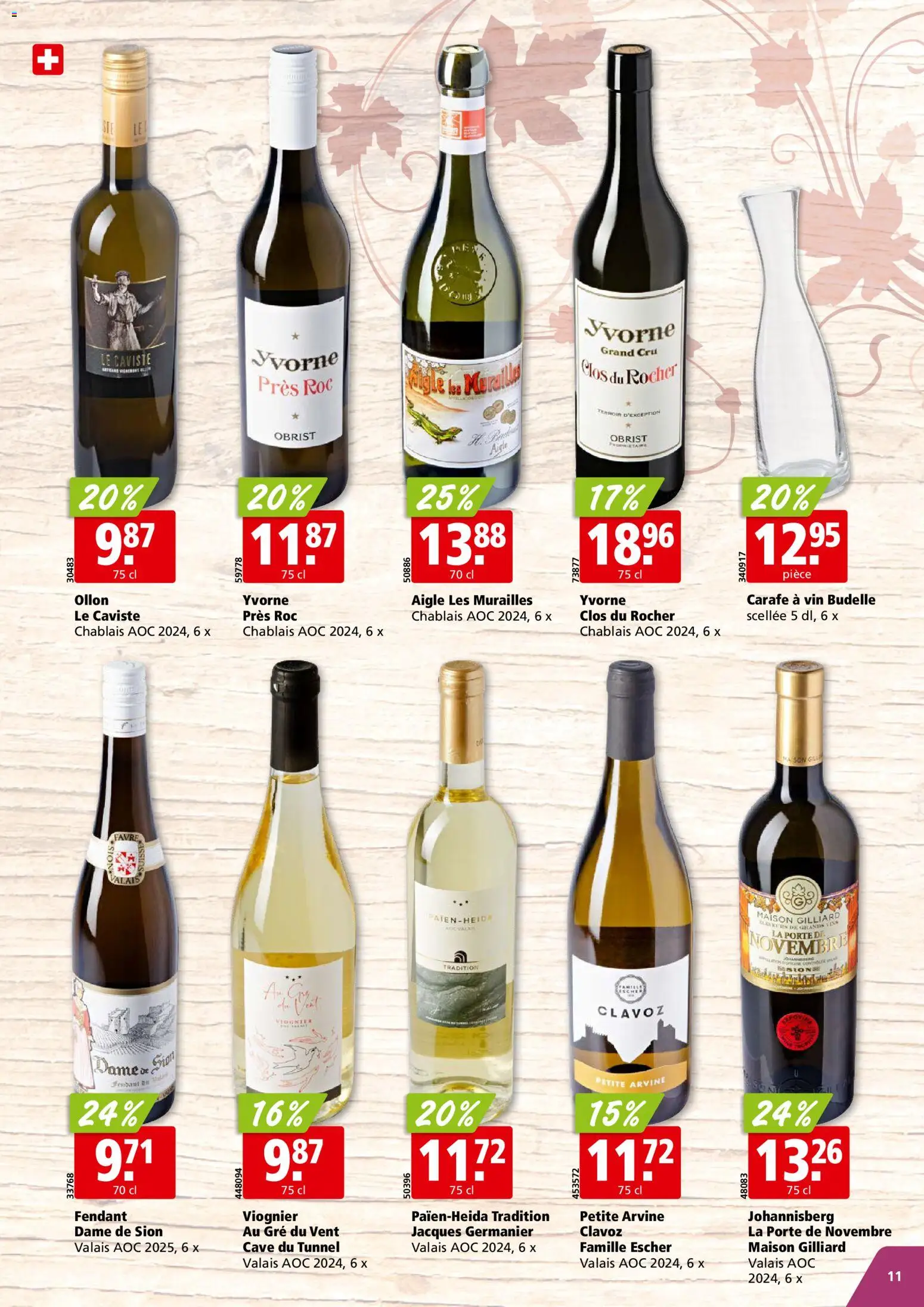 Aligro aktionen Vins Chavannes – gültig ab 21.09.2026 | Seite: 11