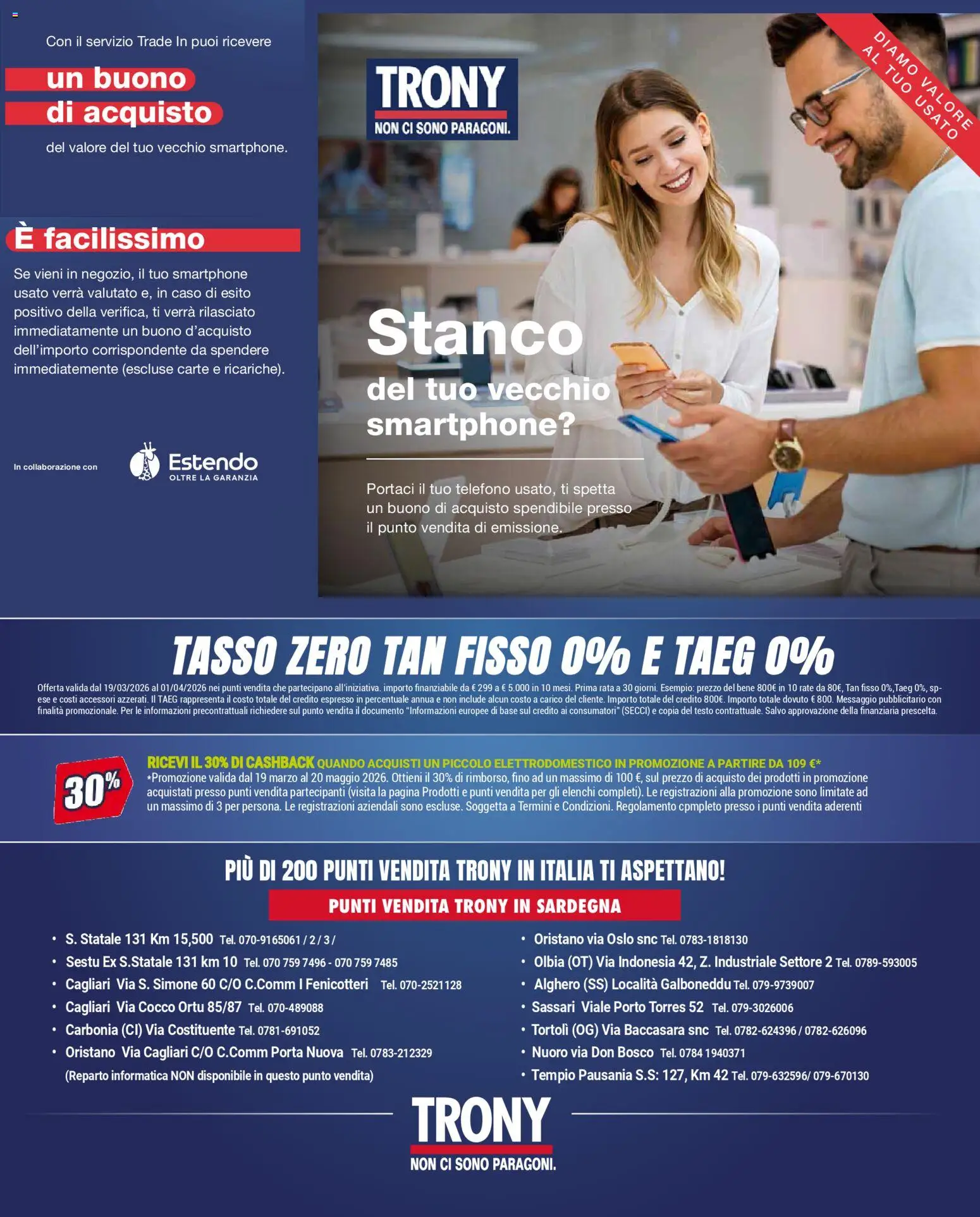 Volantino Trony del 19.03.2026 | Pagina: 8 | Prodotti: Telefono, Smartphone, Cocco