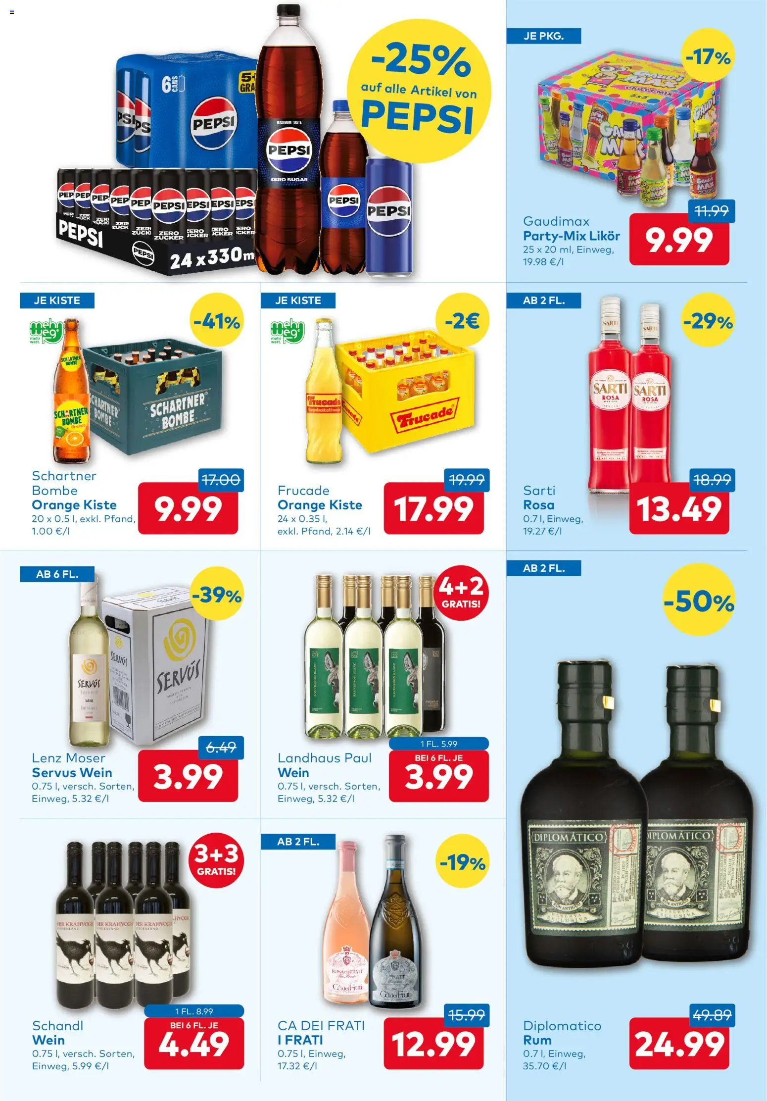 T&G Flugblatt gültig ab 10.09.2026 | Seite: 7 | Produkte: Zucker, Wein, Pepsi