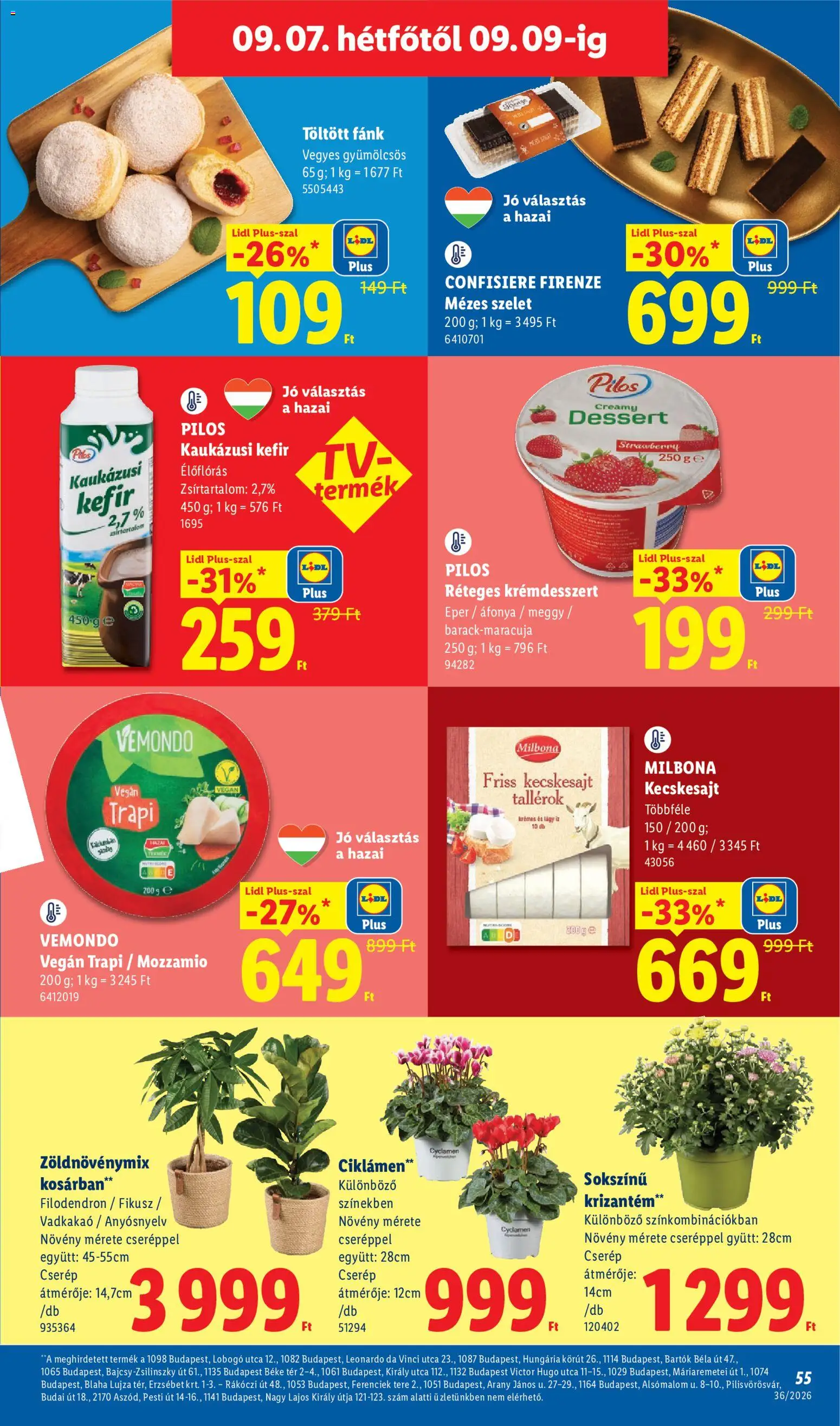 Lidl akciós ujság - amely érvényes a következő dátumtól: 2026.09.03. | Oldal: 55