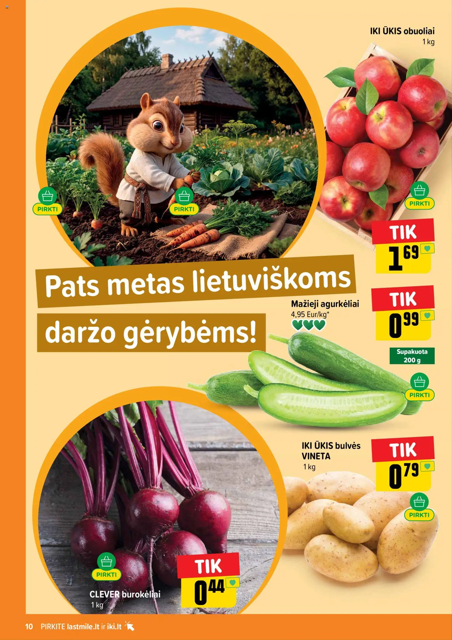 IKI akcijos nuo 2026.09.07 | Puslapis: 10 | Prekių: Bulvės, Obuoliai