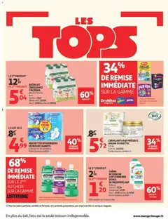 Auchan - Prévisualisation de SERVIETTES HYGIENIQUES ULTRA DAY ALWAYS, Ultra Day Always Le lot de 2 x 26 serviettes valide à partir de 07/07/2026 | Page: 2 | Produits: Lait d'amande, Crème anti-âge, Douche, Crème