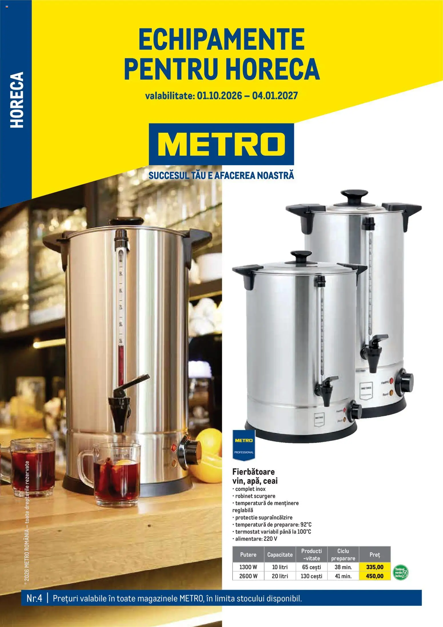 Noul catalog Metro – valabil de la 01.10.2026 | Pagină: 1 | Produse: Ceai