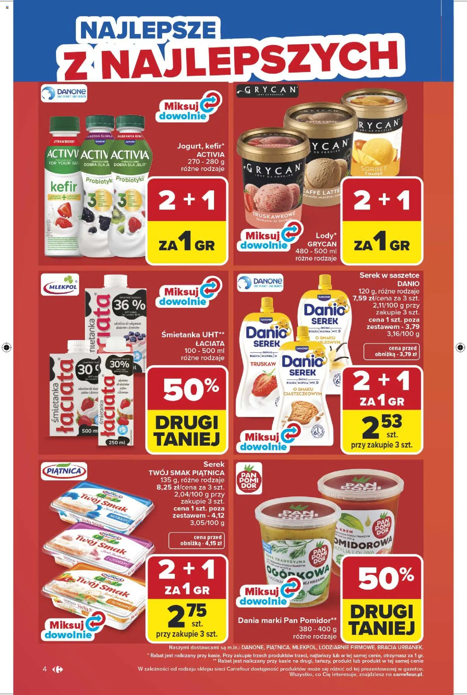 Carrefour gazetka od 13.04.2026 | Strona: 6 | Produkty: Mango, Serek Twój Smak, Bazylia, Kiwi