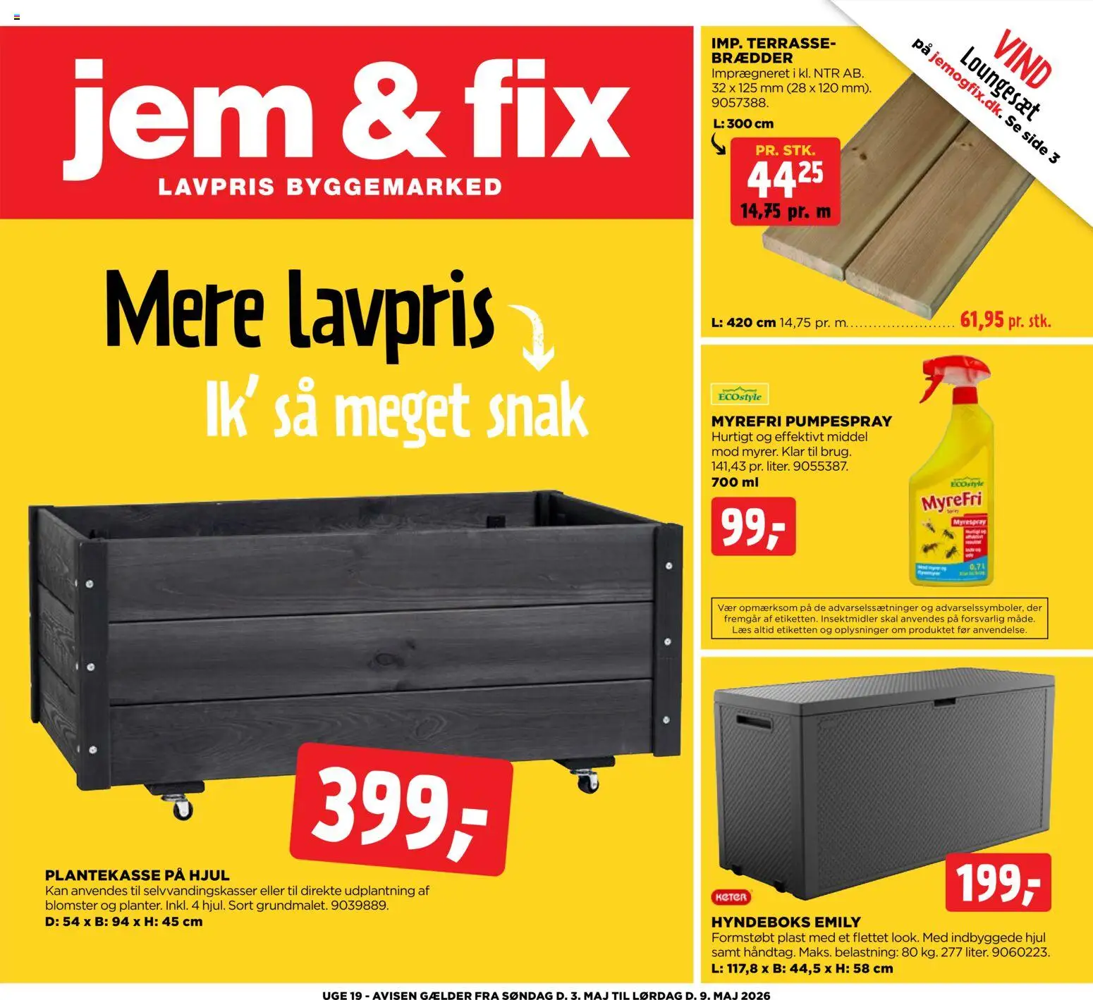 Jem & fix tilbudsavis – gyldig fra 03.05.2026 | Side: 1 | Produkter: Loungesæt