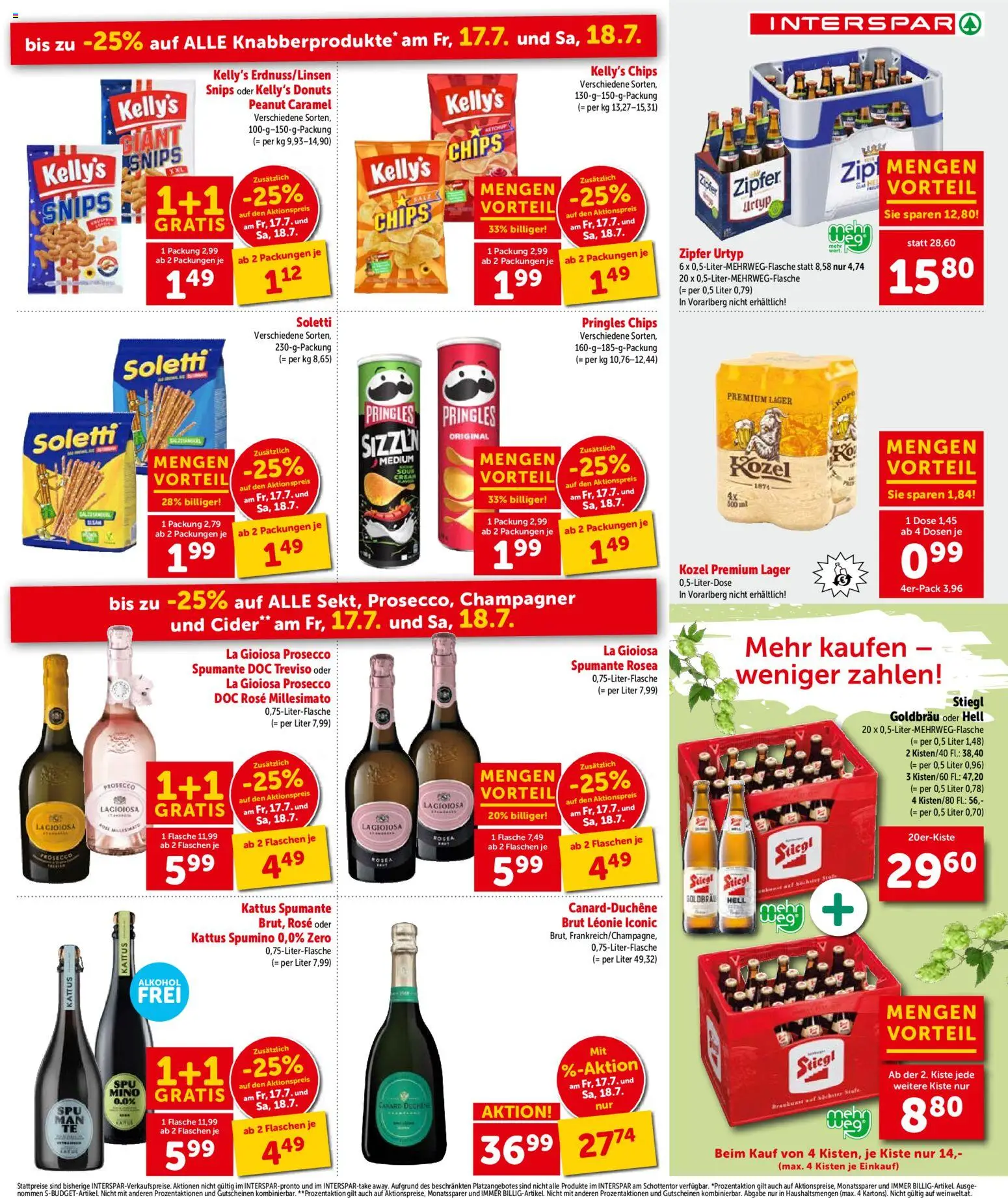 Interspar Flugblatt - Osttirol gültig ab 16.07.2026 | Seite: 12 | Produkte: Chips