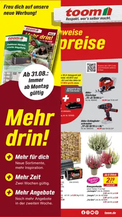 Toom Baumarkt Prospekt ab 22.08.2026 gültig