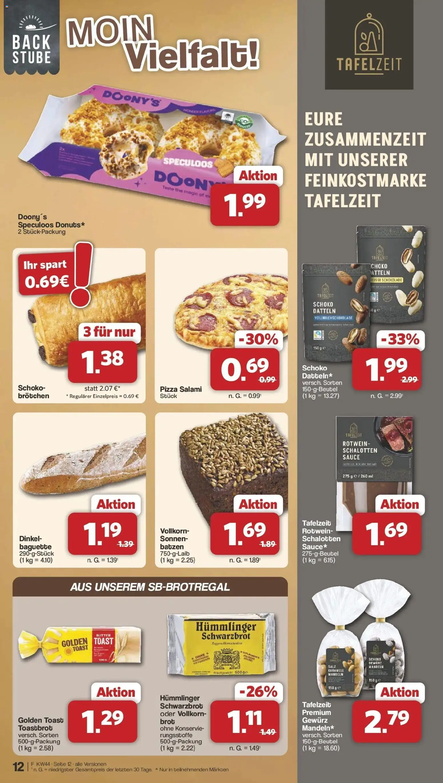 Famila Nordwest - Famila: Wochenangebote – gültig ab 26.10.2026 | Seite: 12 | Produkte: Rotwein, Baguette, Mandeln, Salami