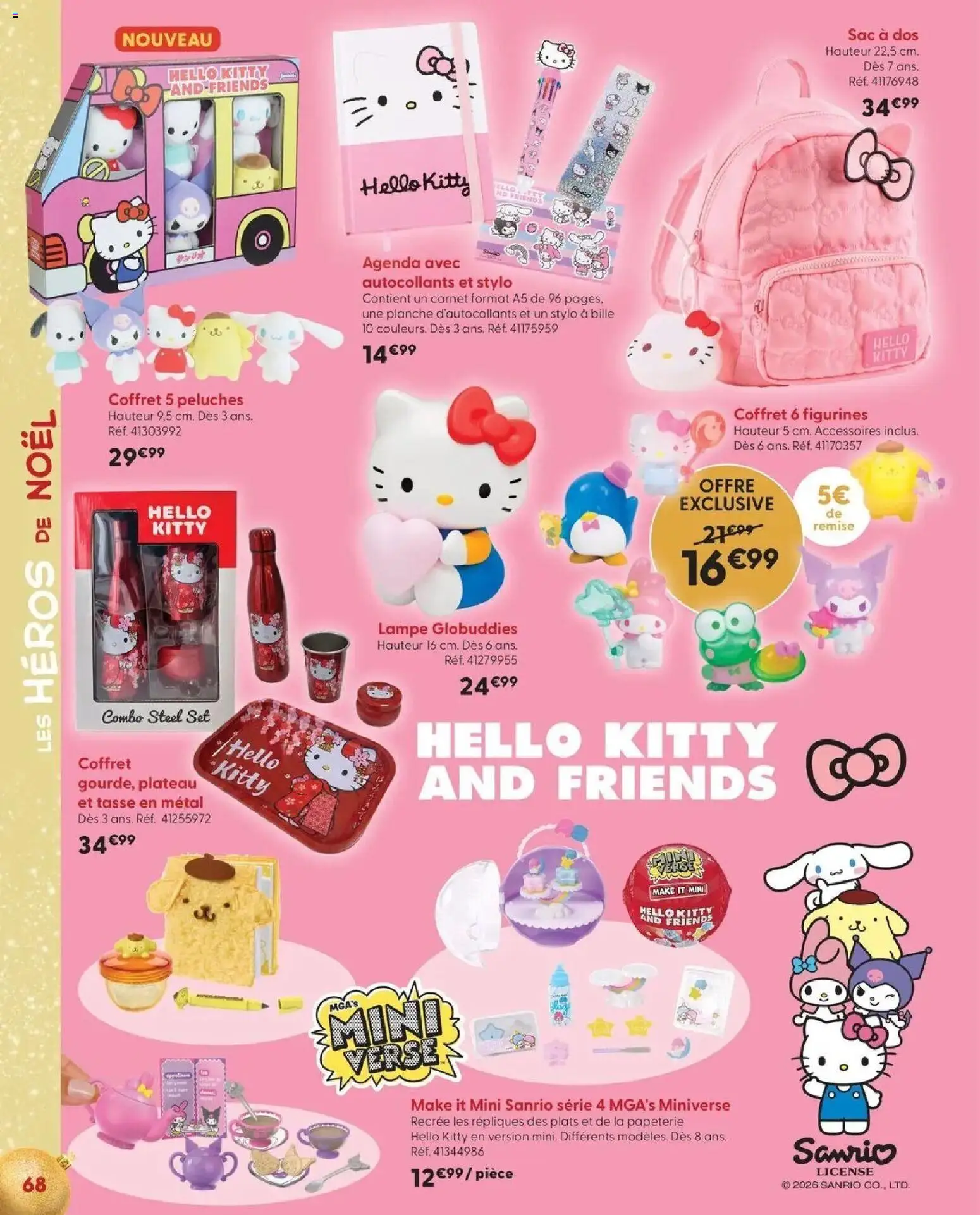 La Grande Récré - LE NOËL DE TOUTES LES PASSIONS à partir du 14/10/2026 - promo en ligne | Page: 68 | Produits: Peluches, Plateau, Figurines, Sac à dos