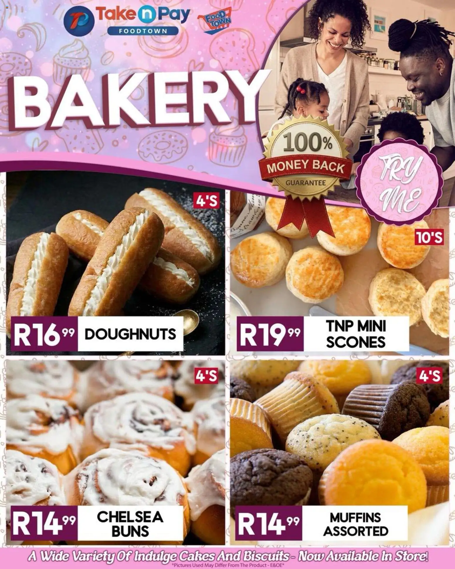New Take n Pay catalogue – valid from 24.05.2026 | Page: 6 | Products: Muffins, Bakery, Buns, Biscuits