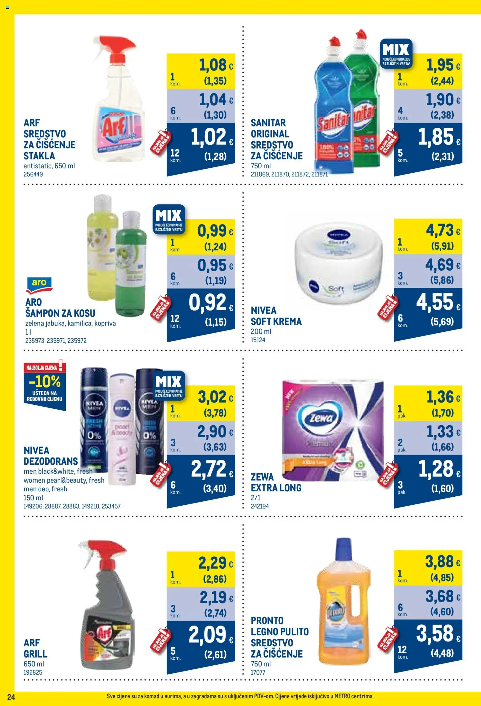 Metro katalog | vrijedi od 01.09.2026 | Stranica: 24 | Proizvodi: Šampon, Dezodorans, Krema, Nivea