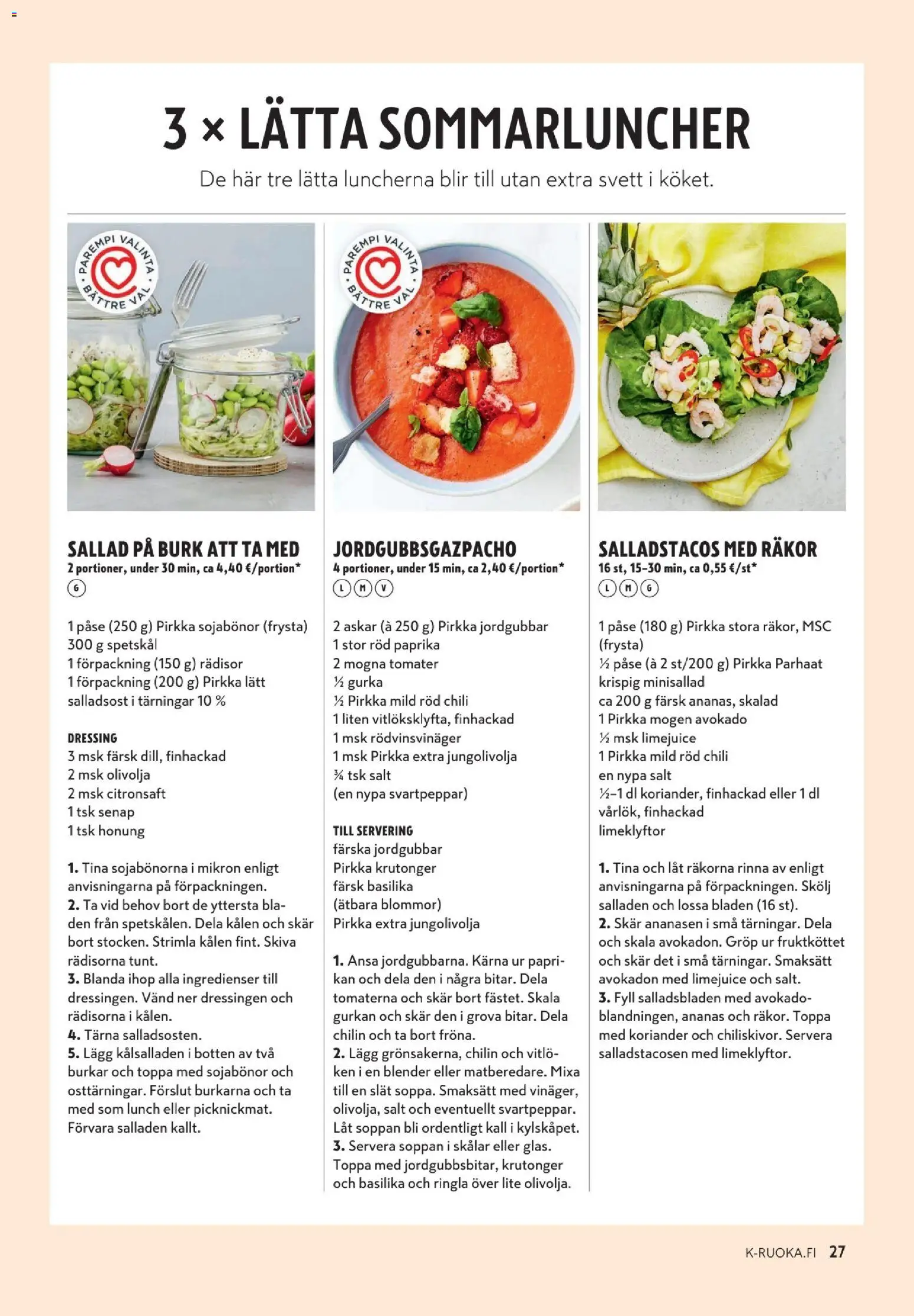 K-Supermarket tarjoukset - K-mat – voimassa 10.06.2026 alkaen | Sivu: 27 | Tuotteet: Avokado, Basilika, Paprika, Chili