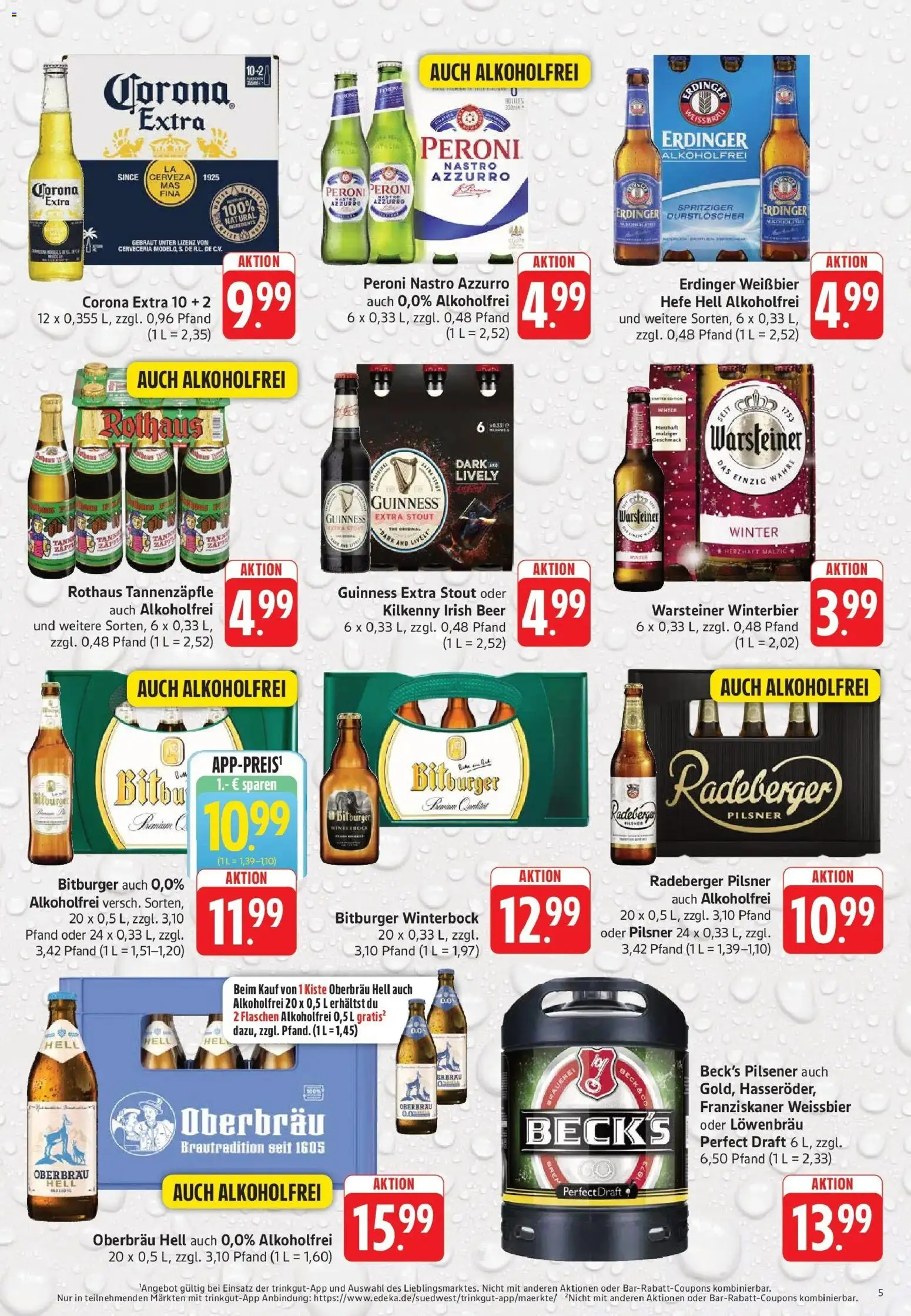 Trinkgut Prospekt Wittlich (ab 12.10.2026) » Angebote online | Seite: 5 | Produkte: Bitburger, Erdinger, Astra, Radeberger pilsner