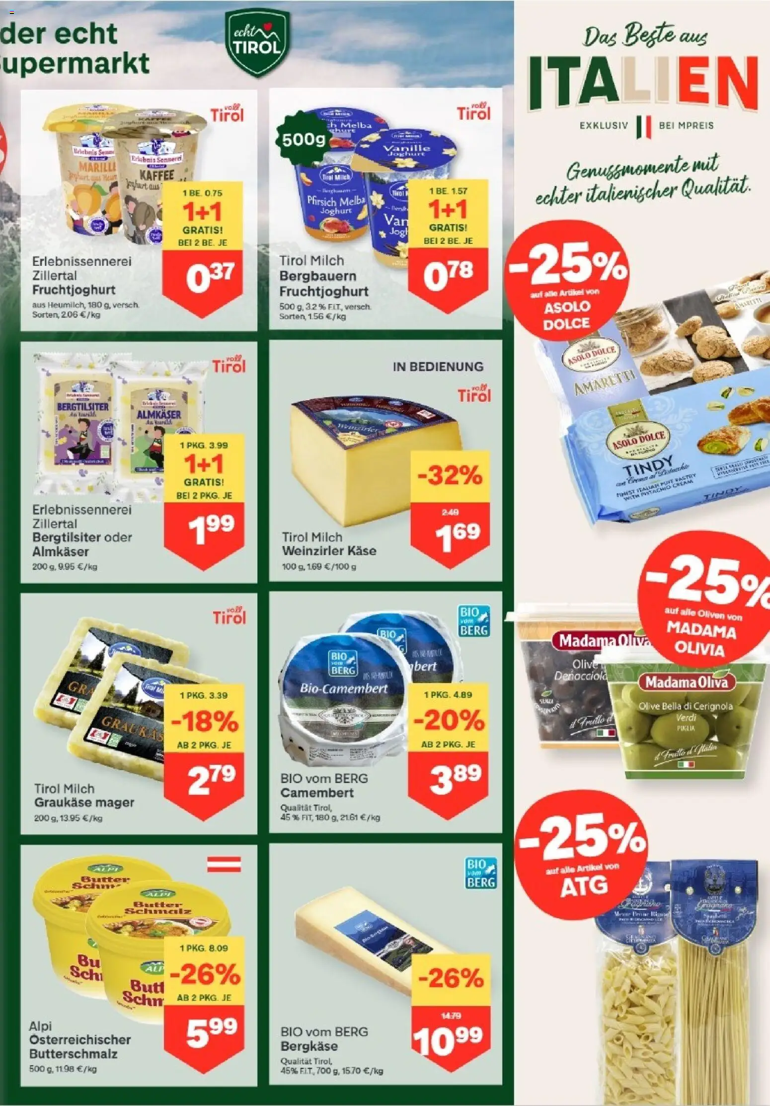 MPREIS Hohenems gültig ab 03.09.2026 | Seite: 5 | Produkte: Pfirsich, Schmalz, Butter, Kaffee