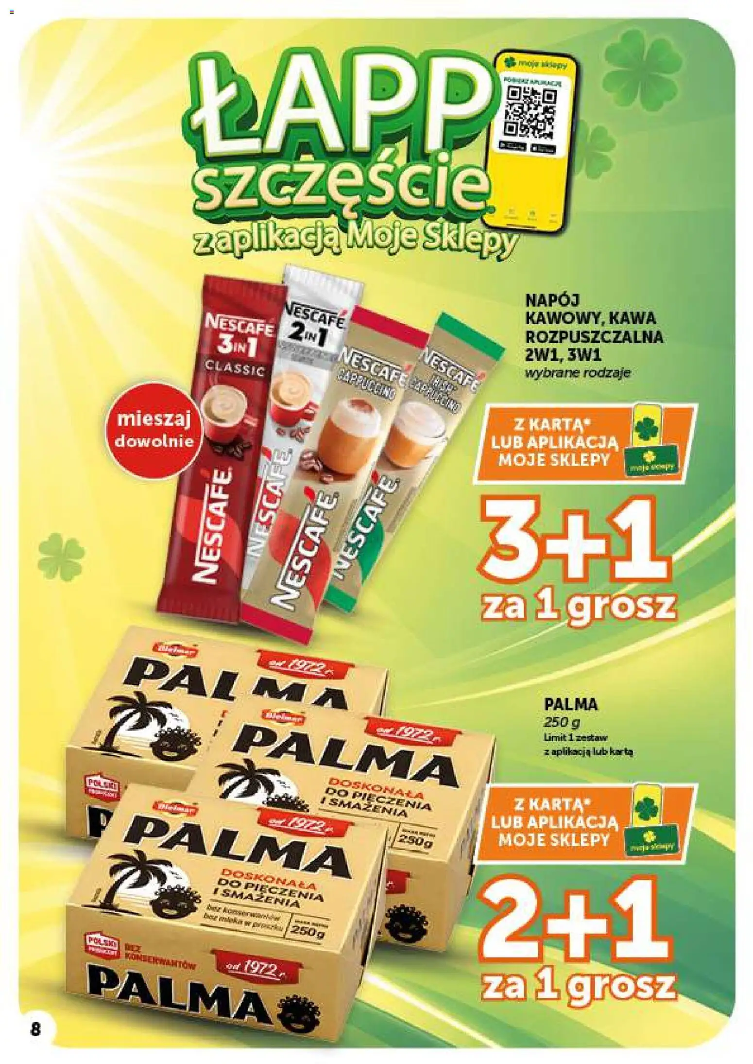 ABC gazetka - Minimarket od 22.10.2026 | Strona: 8 | Produkty: Karta, Kawa nescafe, Palma, Cappuccino