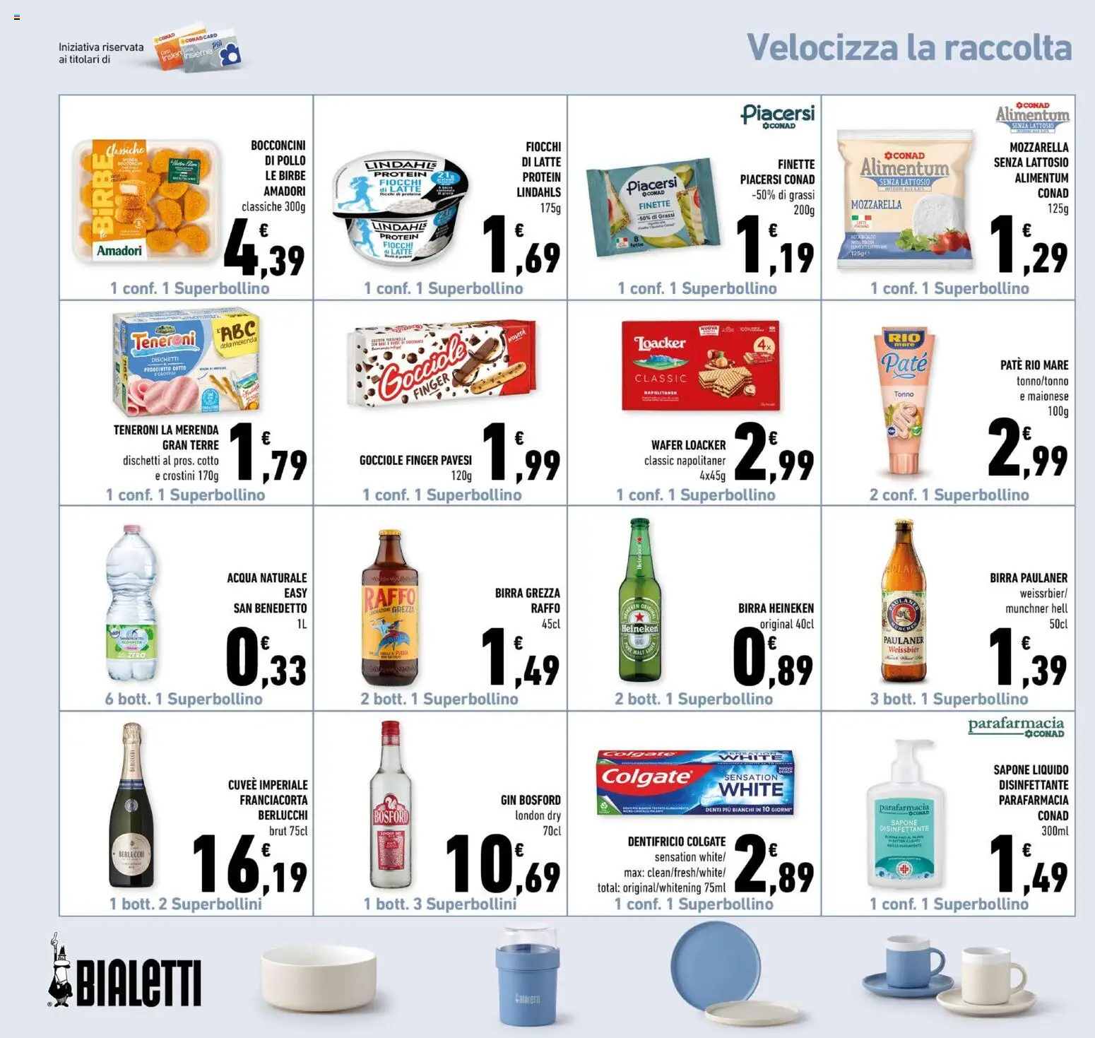 Volantino Conad del 29/07/2026 | Pagina: 18 | Prodotti: Birra, Fiocchi, Maionese, Heineken