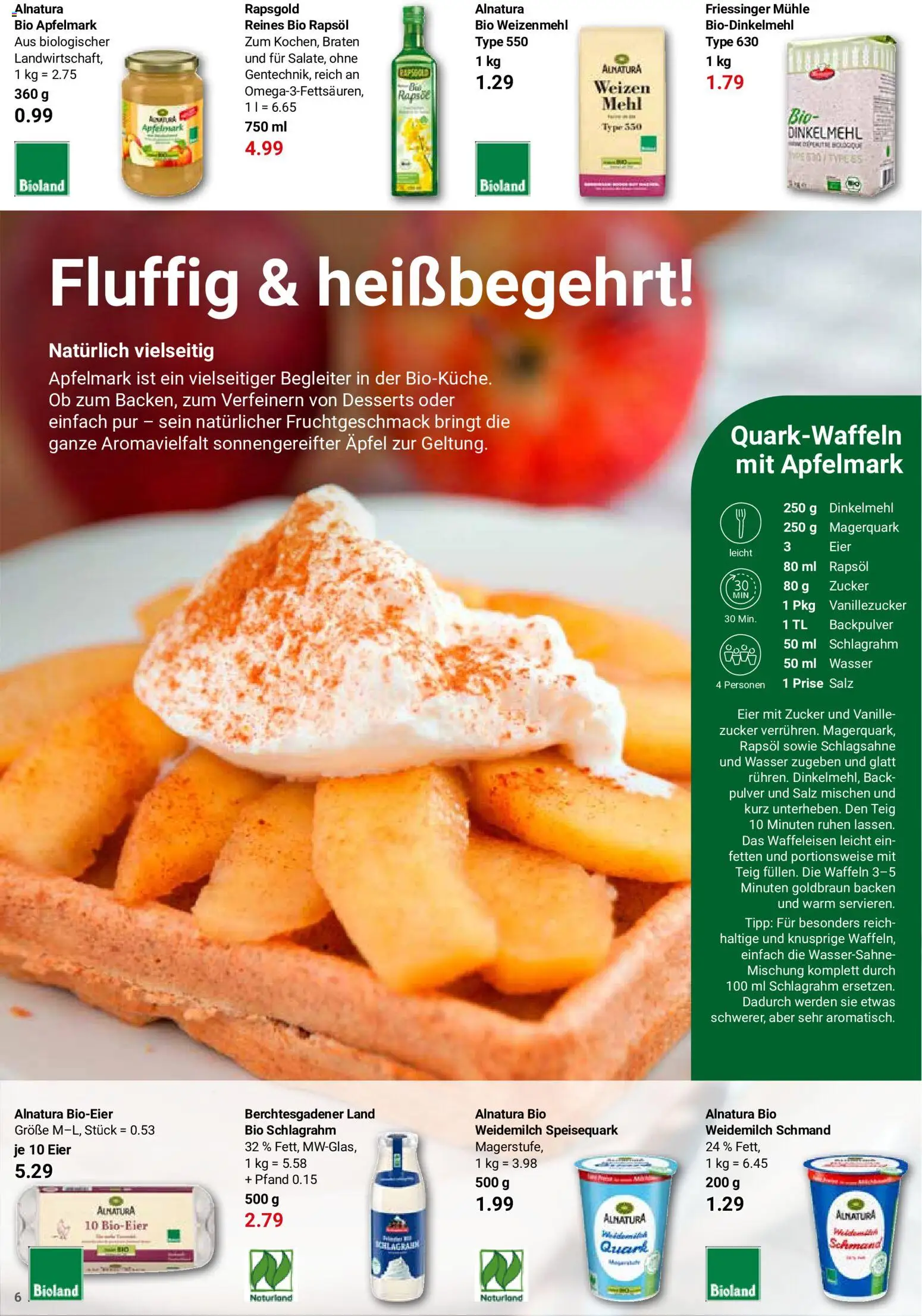 Globus Spezial – gültig ab 24.08.2026 | Seite: 6 | Produkte: Quark, Rapsöl, Vanille, Wasser