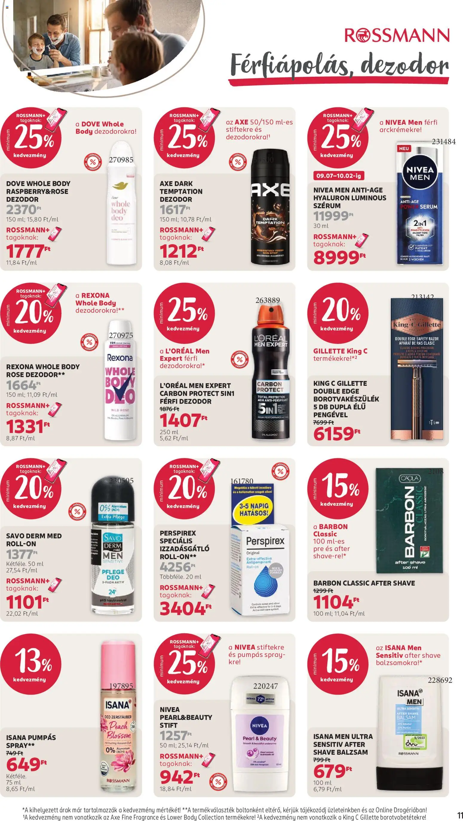 Rossmann akciós ujság - amely érvényes a következő dátumtól: 2026.09.21. | Oldal: 13 | Termékek: Body, Izzadásgátló, Rosé, Szérum
