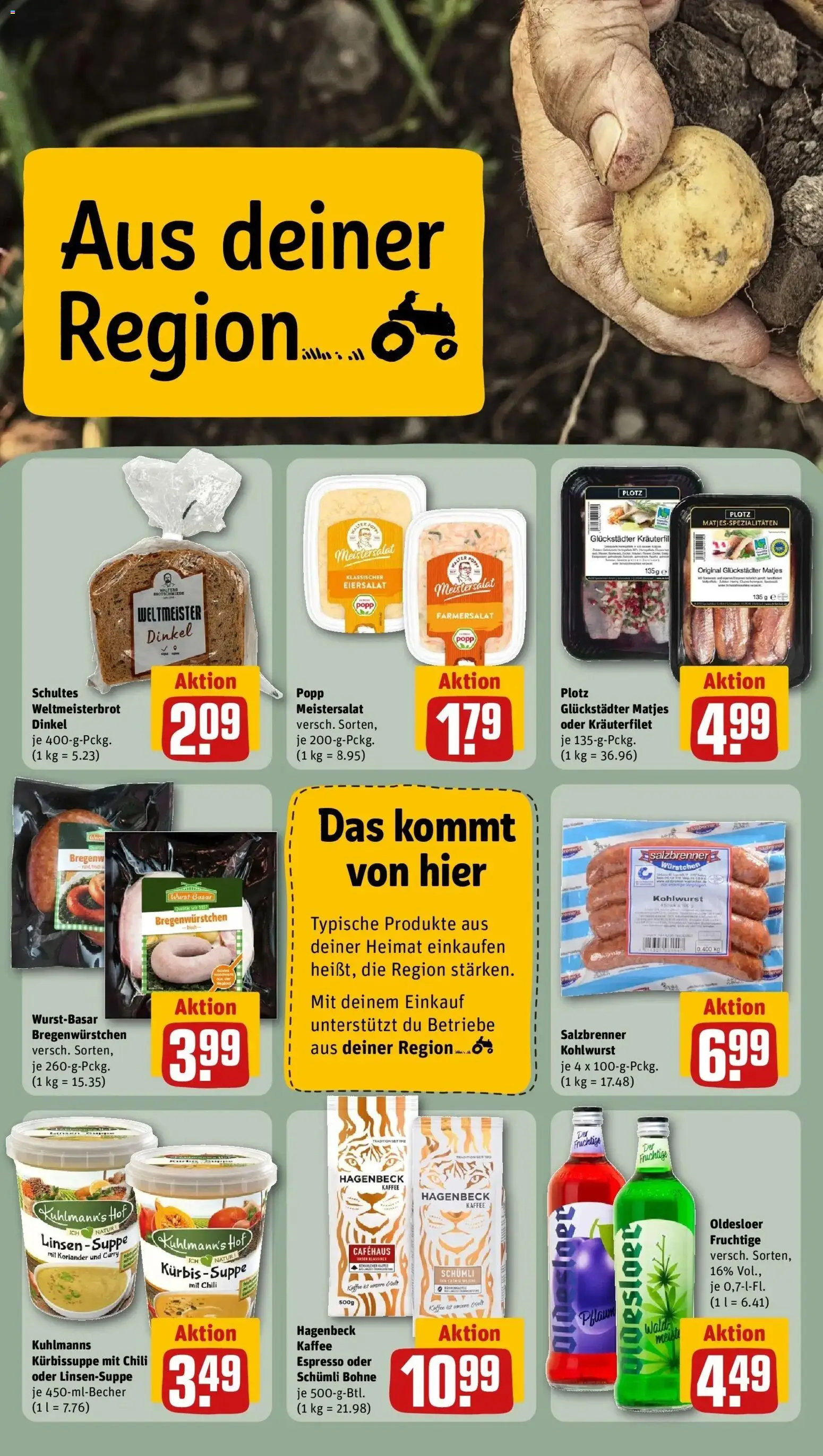 REWE Prospekt ab 28.09.2026 zum Blättern » Angebote | Seite: 26 | Produkte: Kaffee, Oldesloer, Wurst, Chili
