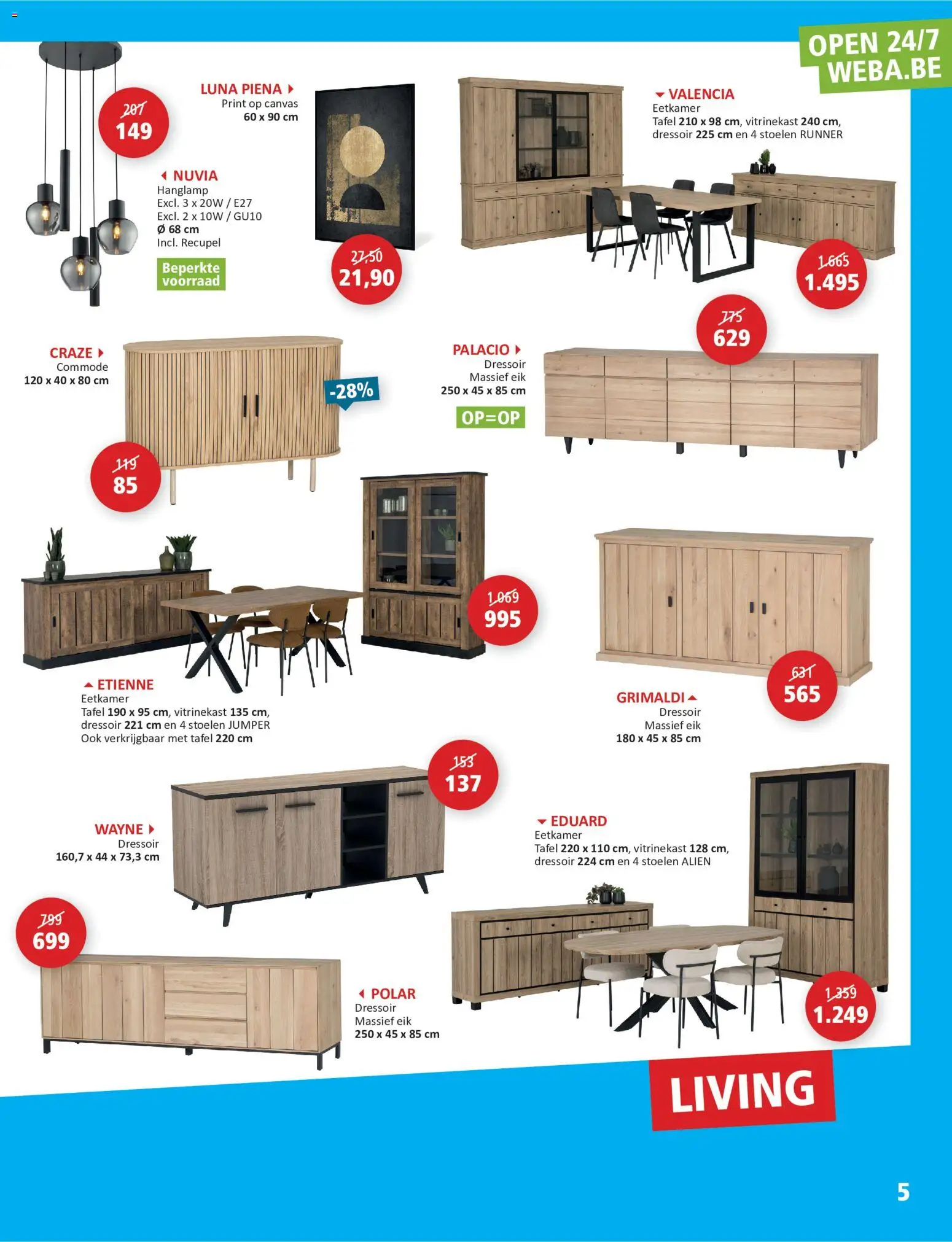 {H1} | Pagina: 5 | Producten: Commode, Canvas, Tafel, Dressoir