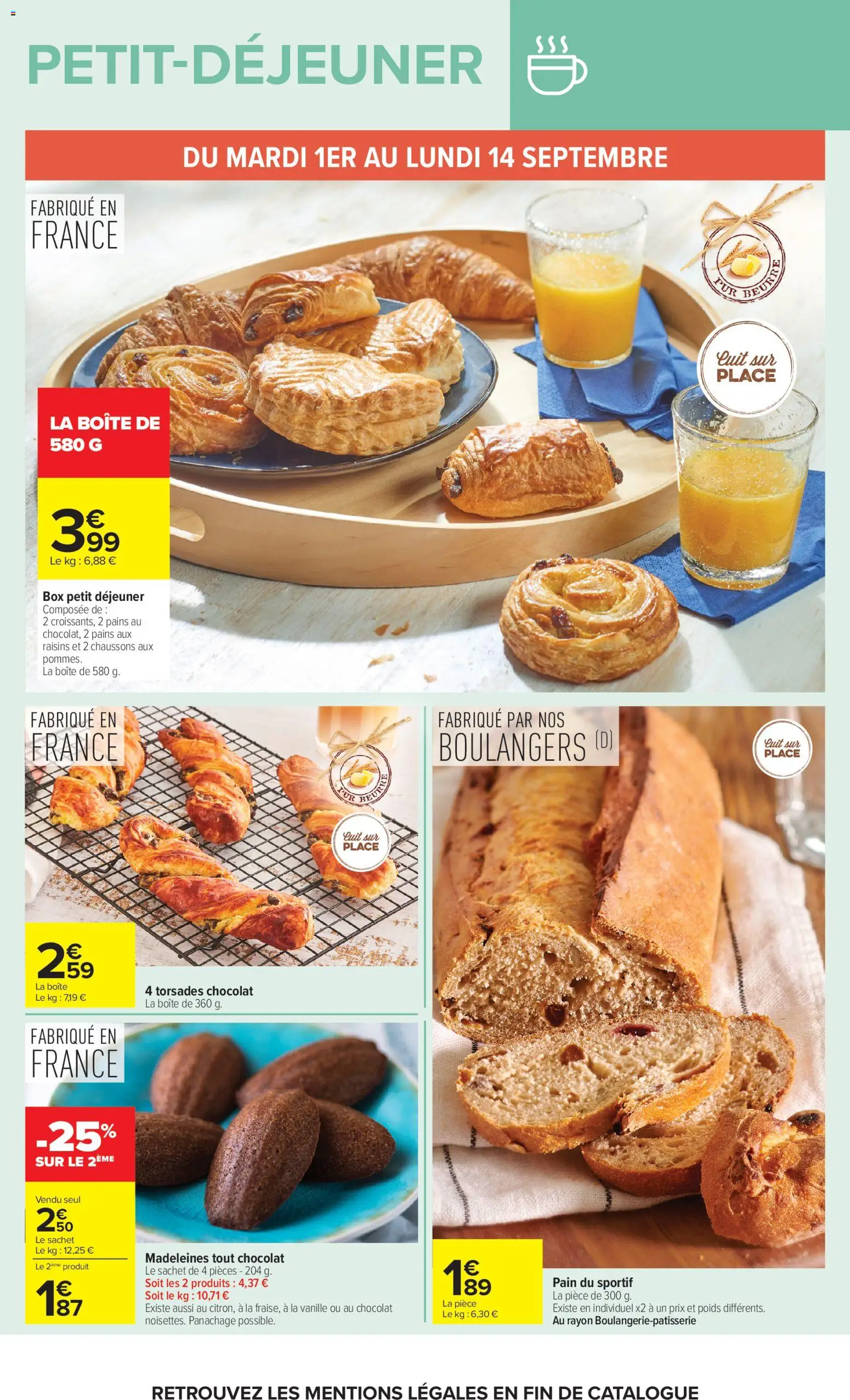 {H1} | Page: 16 | Produits: Poids, Vanille, Beurre, Chocolat