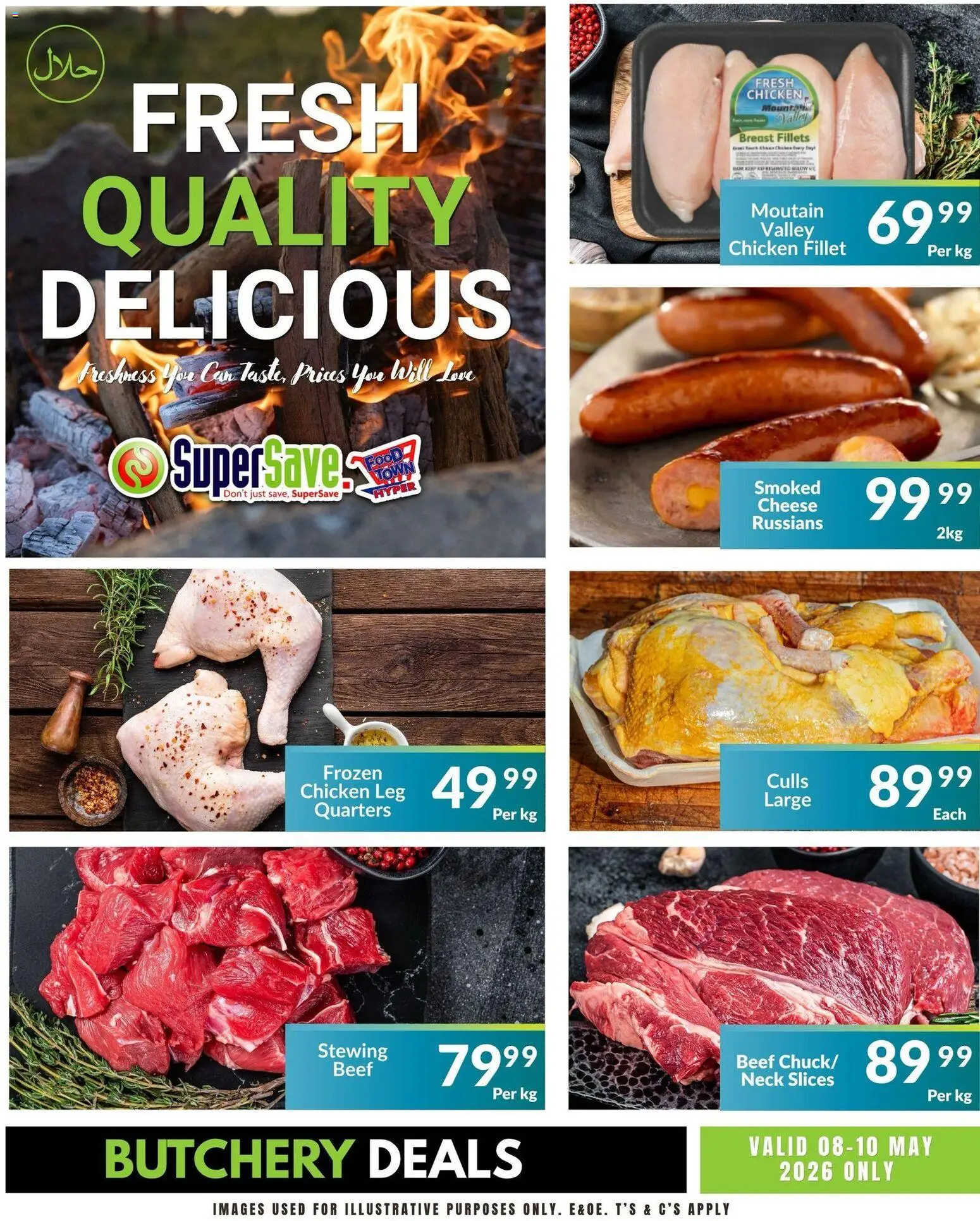 New Super Save catalogue – valid from 08.05.2026 | Page: 2 | Products: Cheese, Chicken, Beef