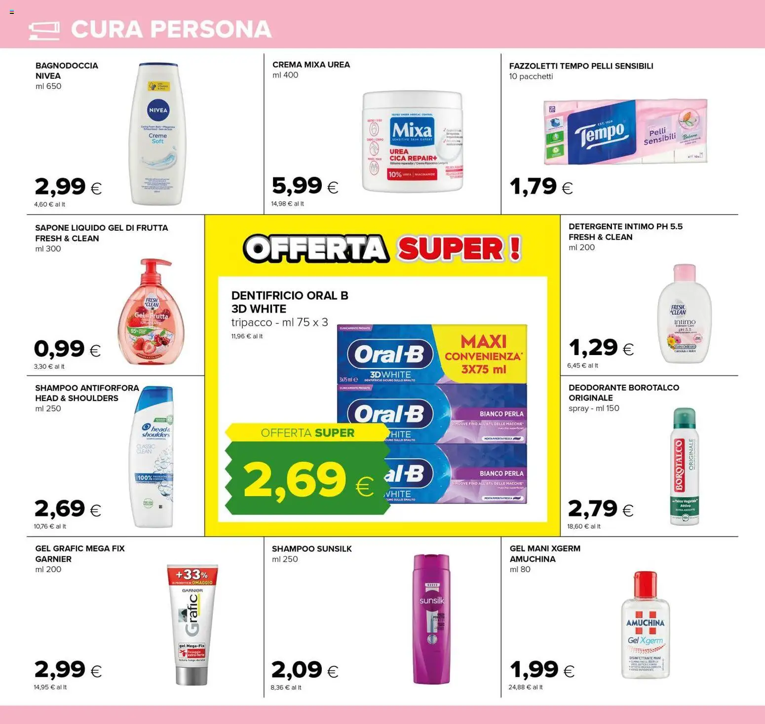 Volantino Tigre del 21/08/2026 | Pagina: 22 | Prodotti: Head & Shoulders, Sapone, Detergente intimo, Intimo