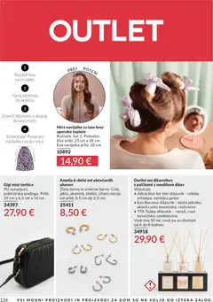 Avon katalog akcije – veljaven od 01.08.2026 | Stran: 134 | Izdelki: Uhani, Barva, Torbica