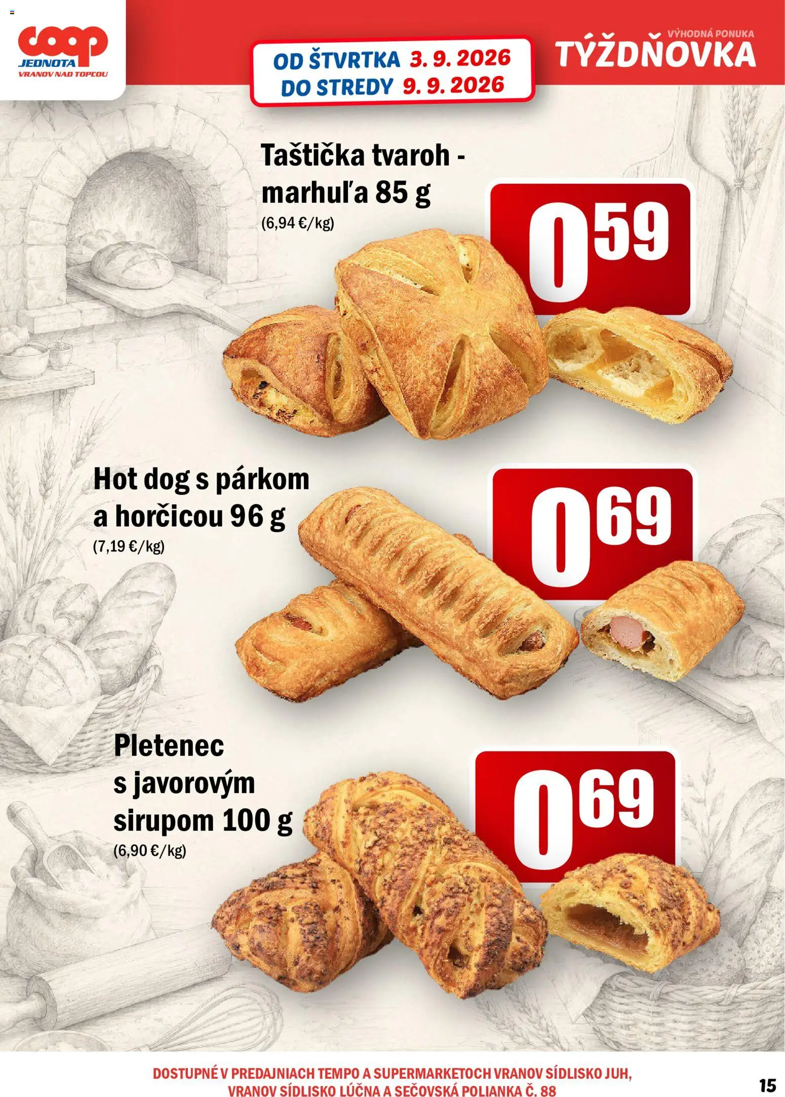 Nové COOP Jednota akcie – leták je platný od 03.09.2026 | Strana: 15