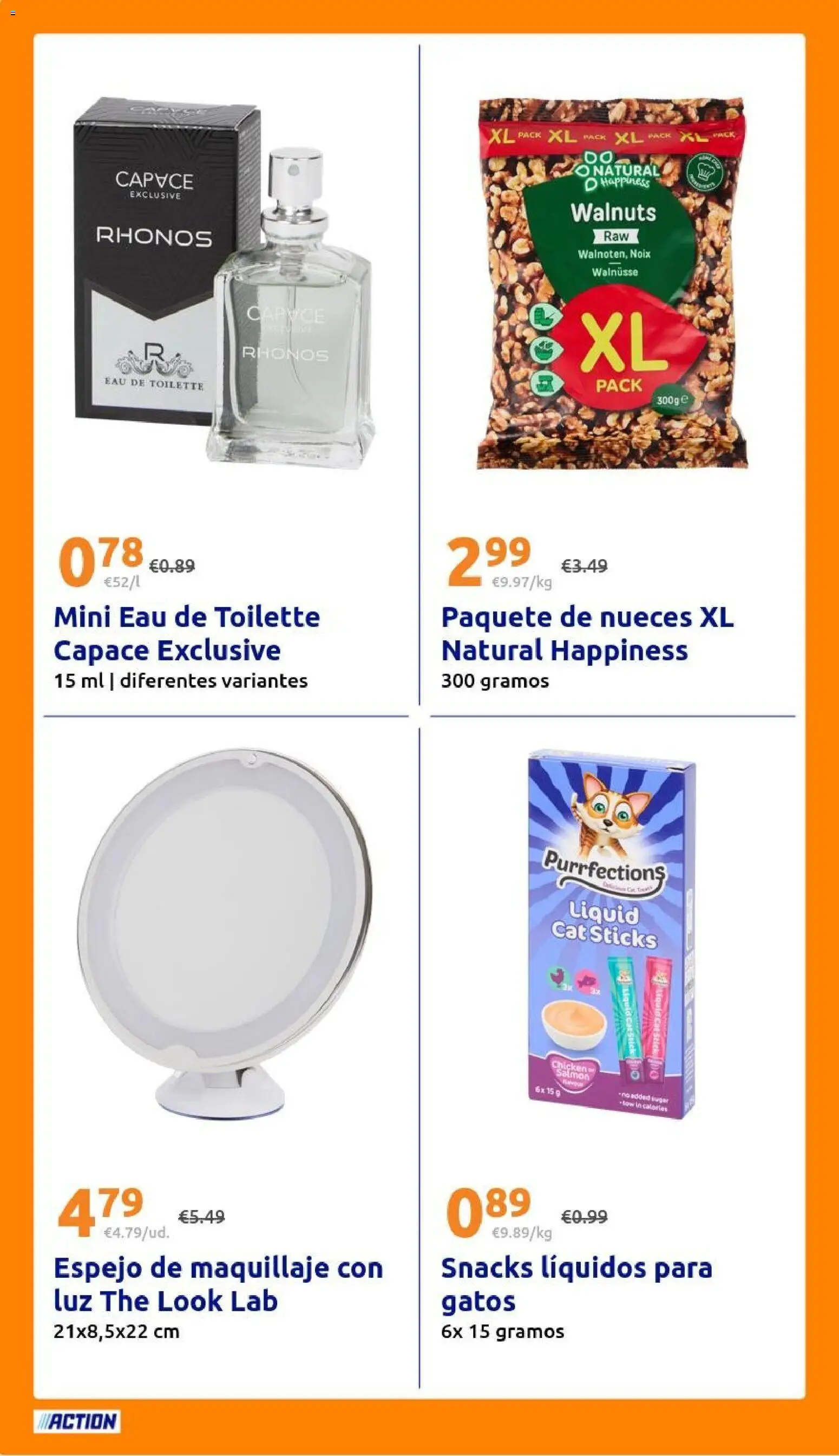 Action folleto │ válido desde el 14/10/2026 | Página: 20 | Productos: Eau de toilette, Nueces, Snacks, Salmón