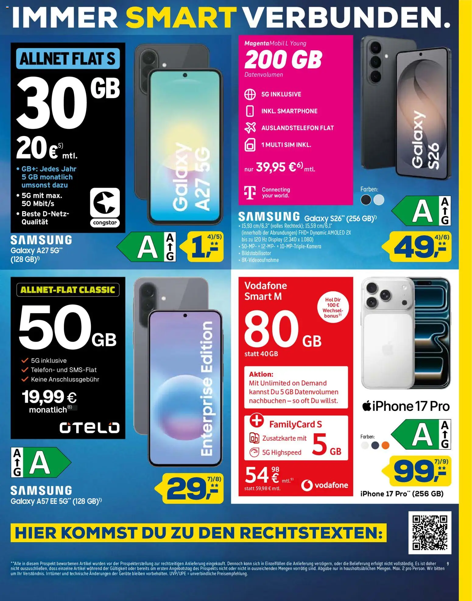 Euronics Prospekt – gültig ab 29.08.2026 | Seite: 9 | Produkte: Samsung, Iphone, Telefon, Smartphone