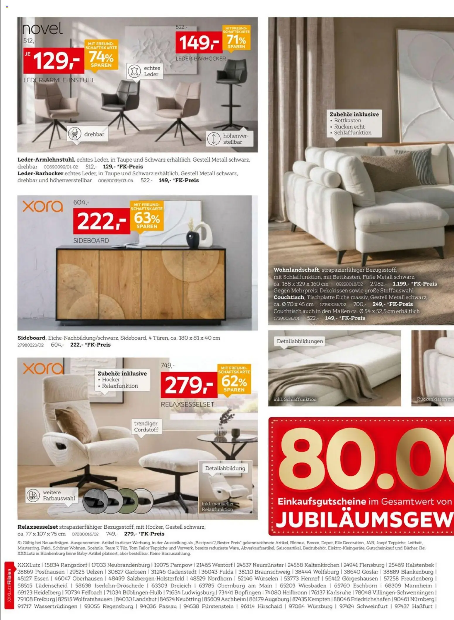 XXXLutz Jubiläum – gültig ab 08.08.2026 | Seite: 2 | Produkte: Sideboard, Hocker, Couchtisch