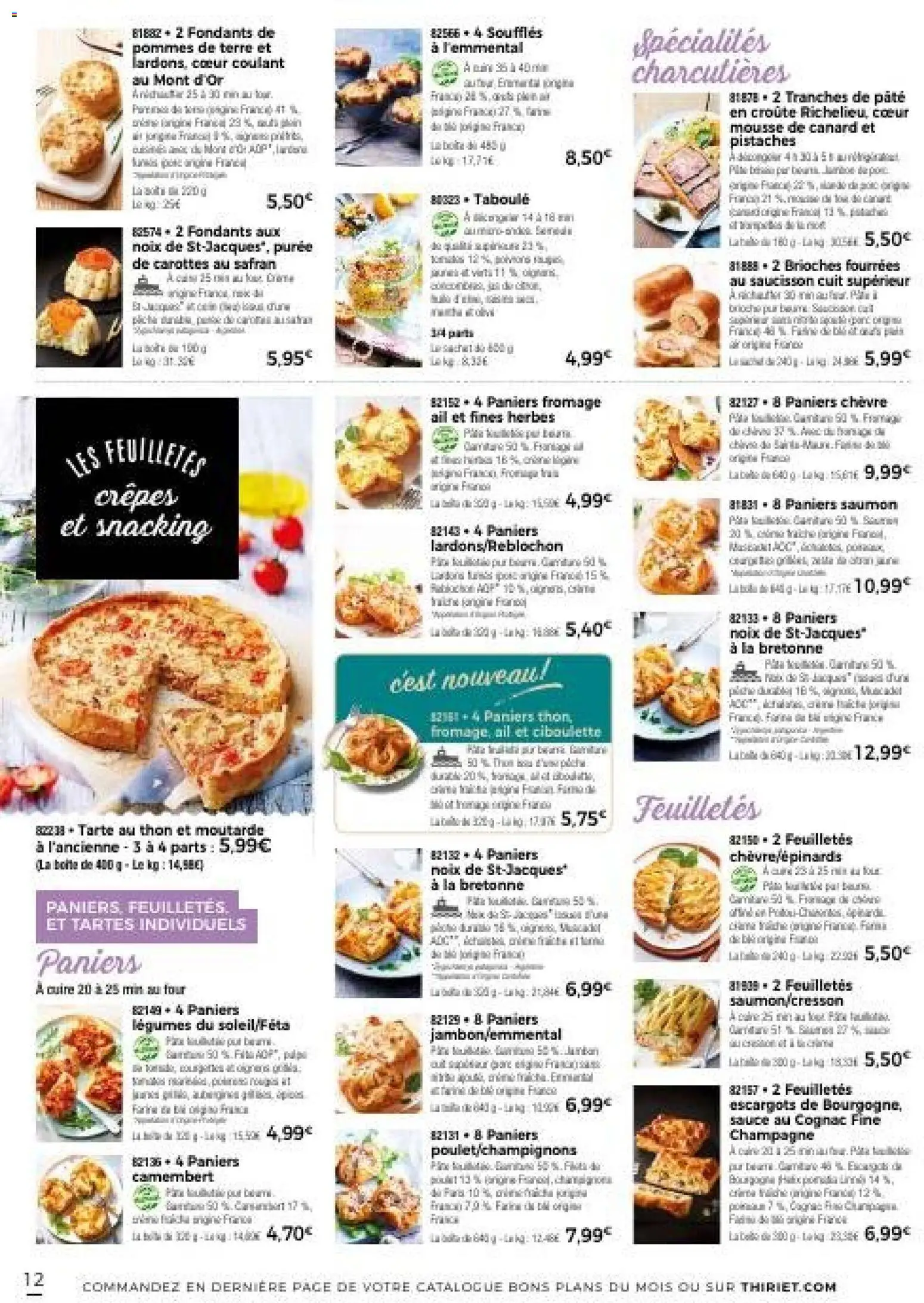 {H1} | Page: 15 | Produits: Reblochon, Pistaches, Pommes, Noix