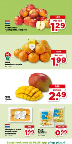 Plus folder week 20 - Voorbeeld van een folder van Plus, geldig van 13.05.2026 | Pagina: 4 | Producten: Krieltjes, Appelen, Zak, Mango