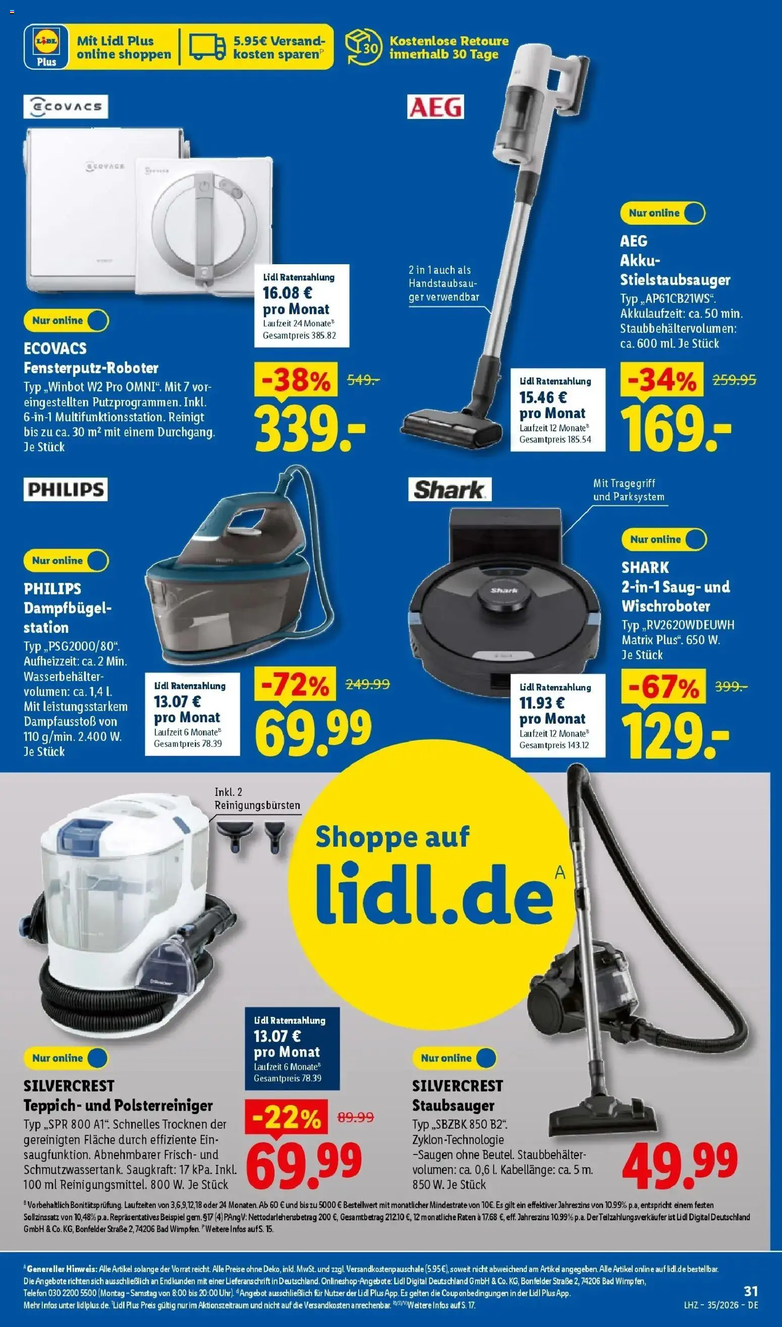 Lidl Prospekt Pocking (ab 24.08.2026) zum Blättern » Angebote | Seite: 53 | Produkte: AEG, Staubsauger, Bad, Telefon