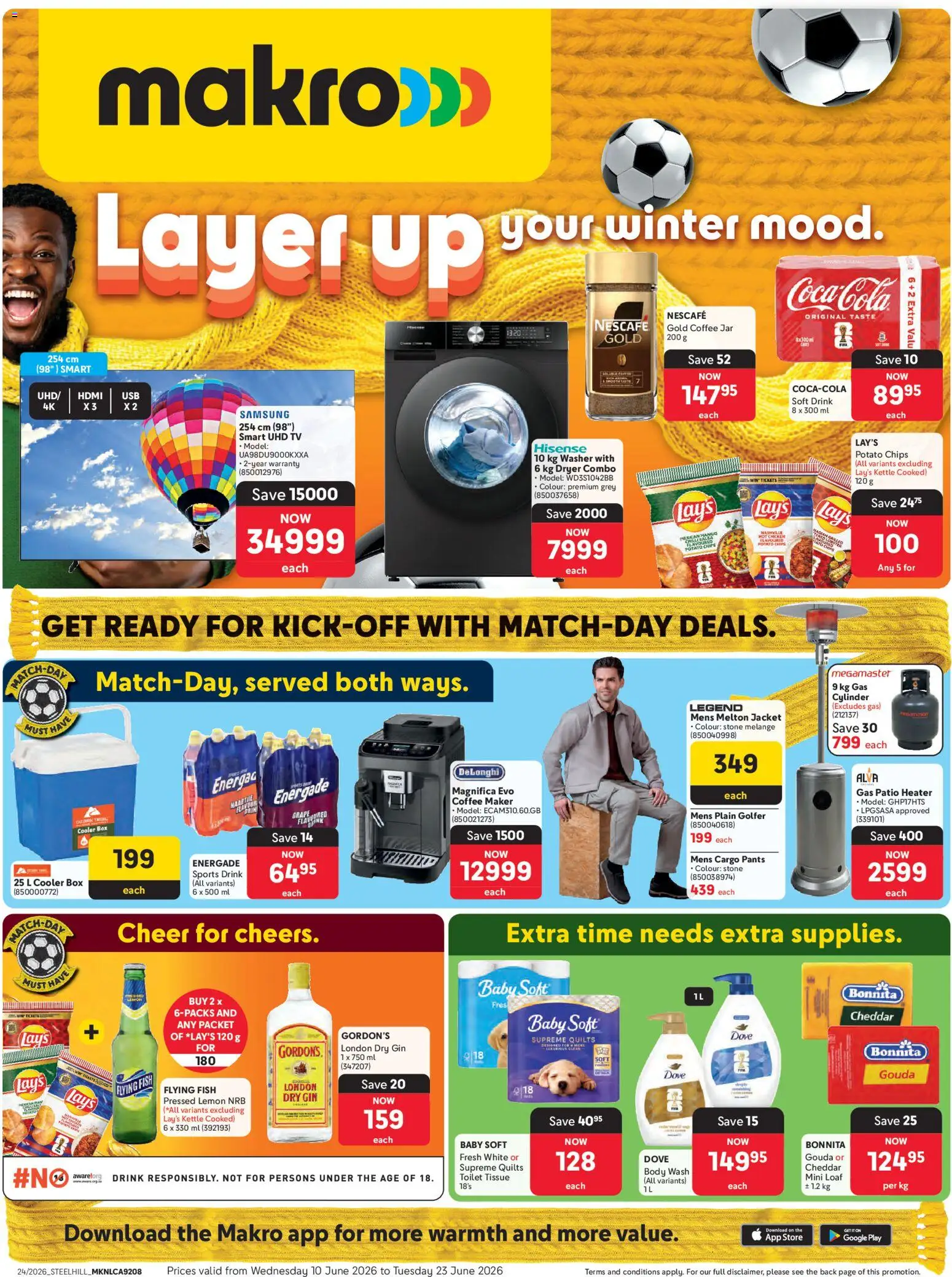 New Makro catalogue – valid from 10.06.2026 | Page: 1 | Products: Jacket, TV, Coffee, Body wash