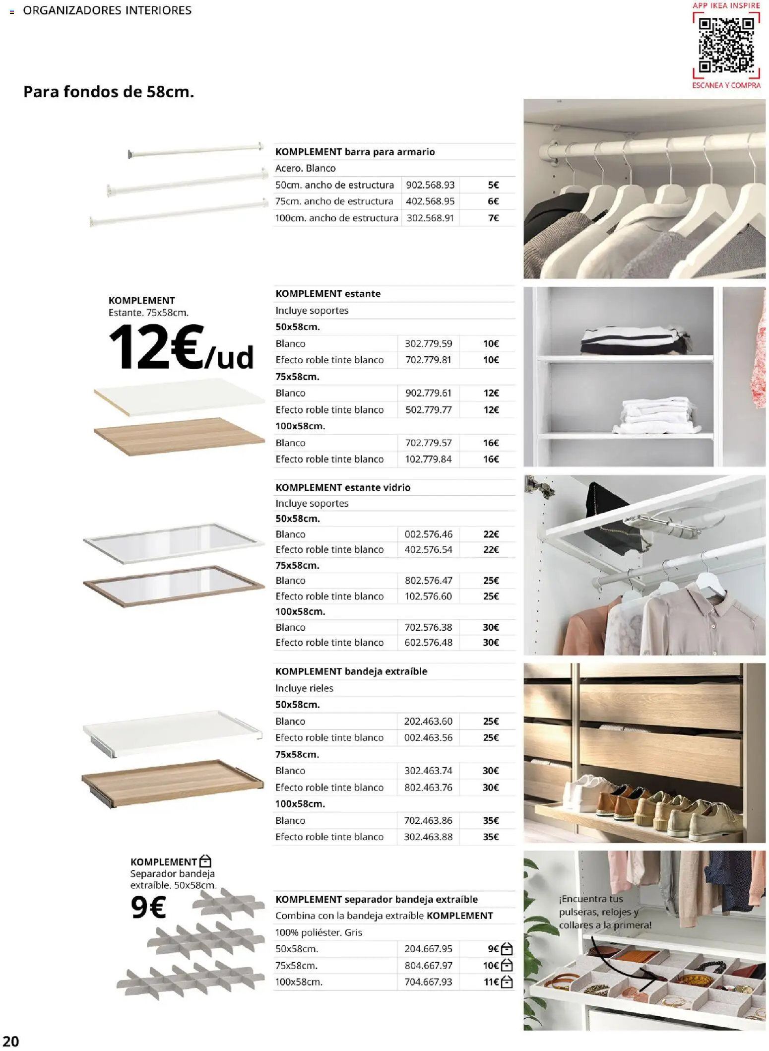 IKEA - Pax │ válido desde el 01/09/2026 | Página: 20 | Productos: Tinte, Bandeja, Estante, Armario