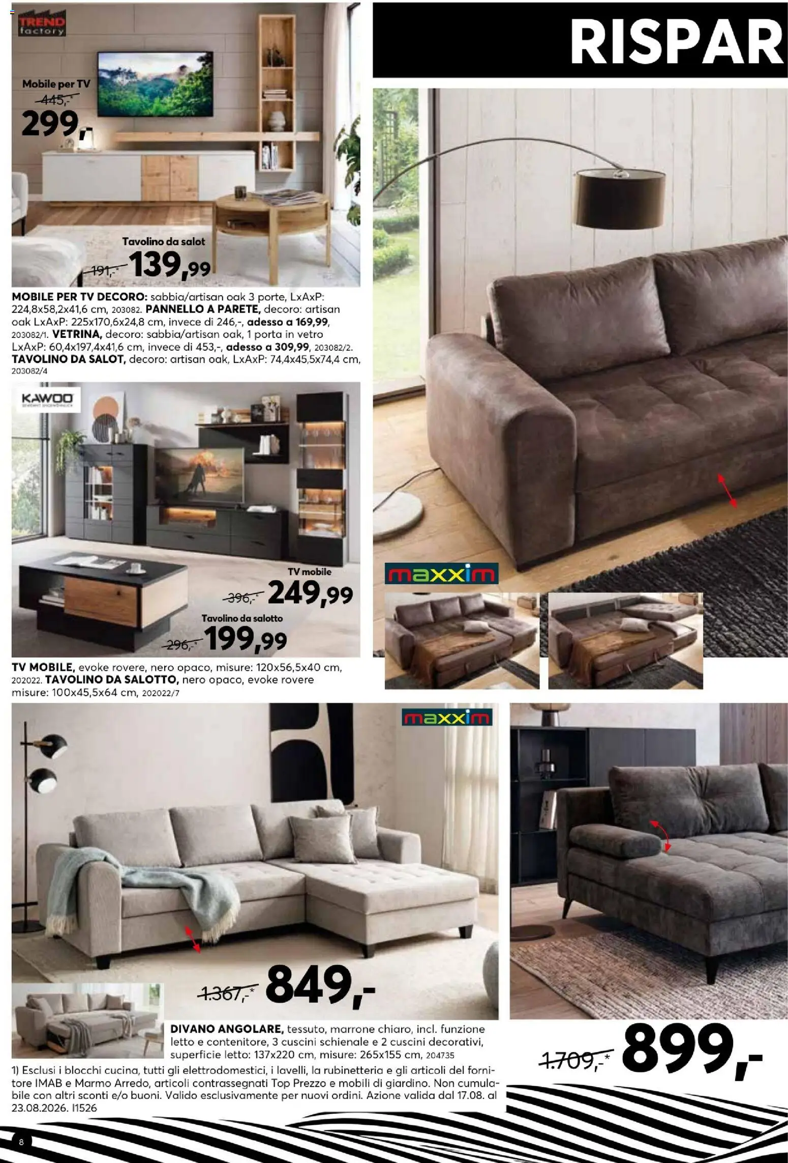 Novi Dipo katalog ponudbe – veljaven od 17.08.2026 | Stran: 8 | Izdelki: Tv
