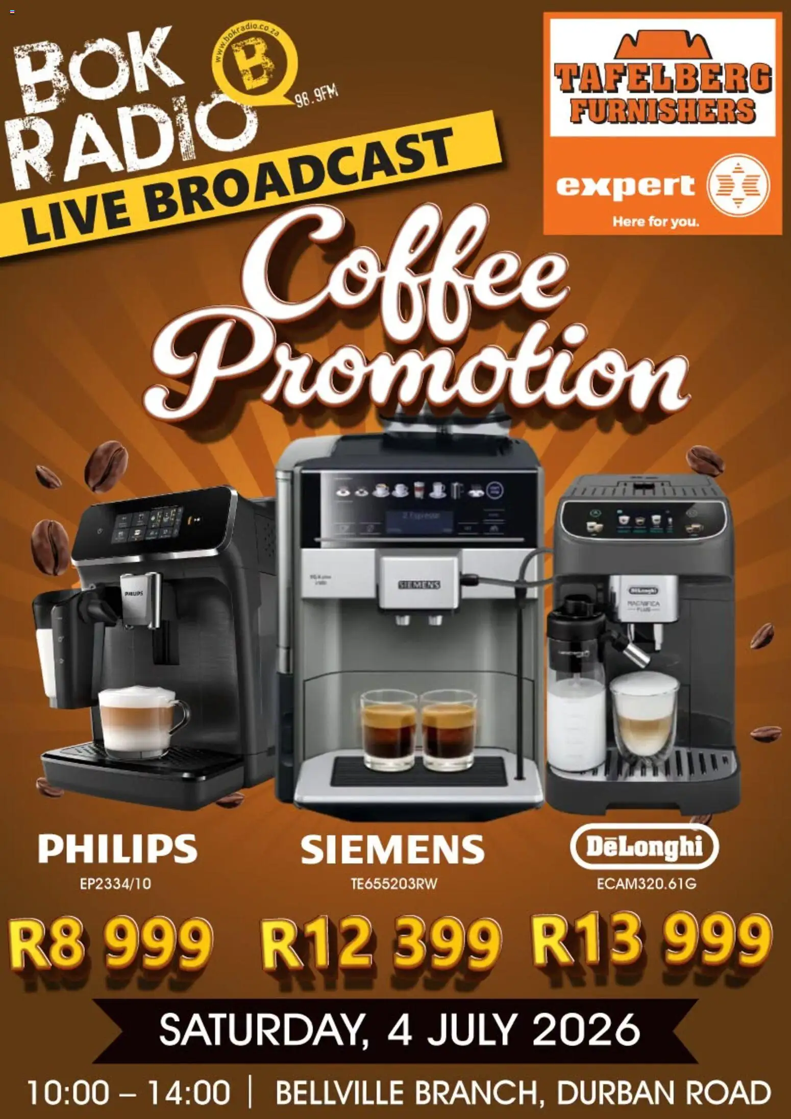 New Tafelberg Furnishers catalogue – valid from 01/07/2026 | Page: 1 | Products: Coffee
