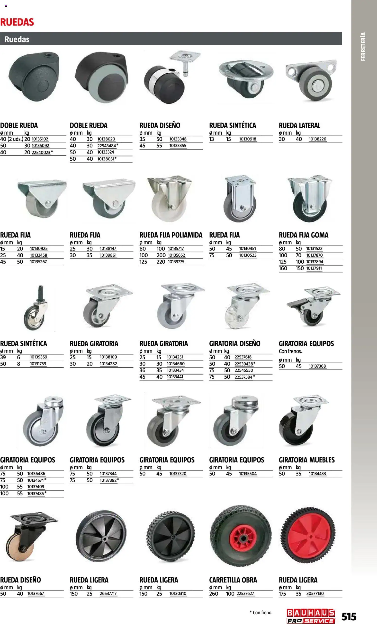Bauhaus ProService │ válido desde el 11/05/2026 | Página: 515 | Productos: Muebles
