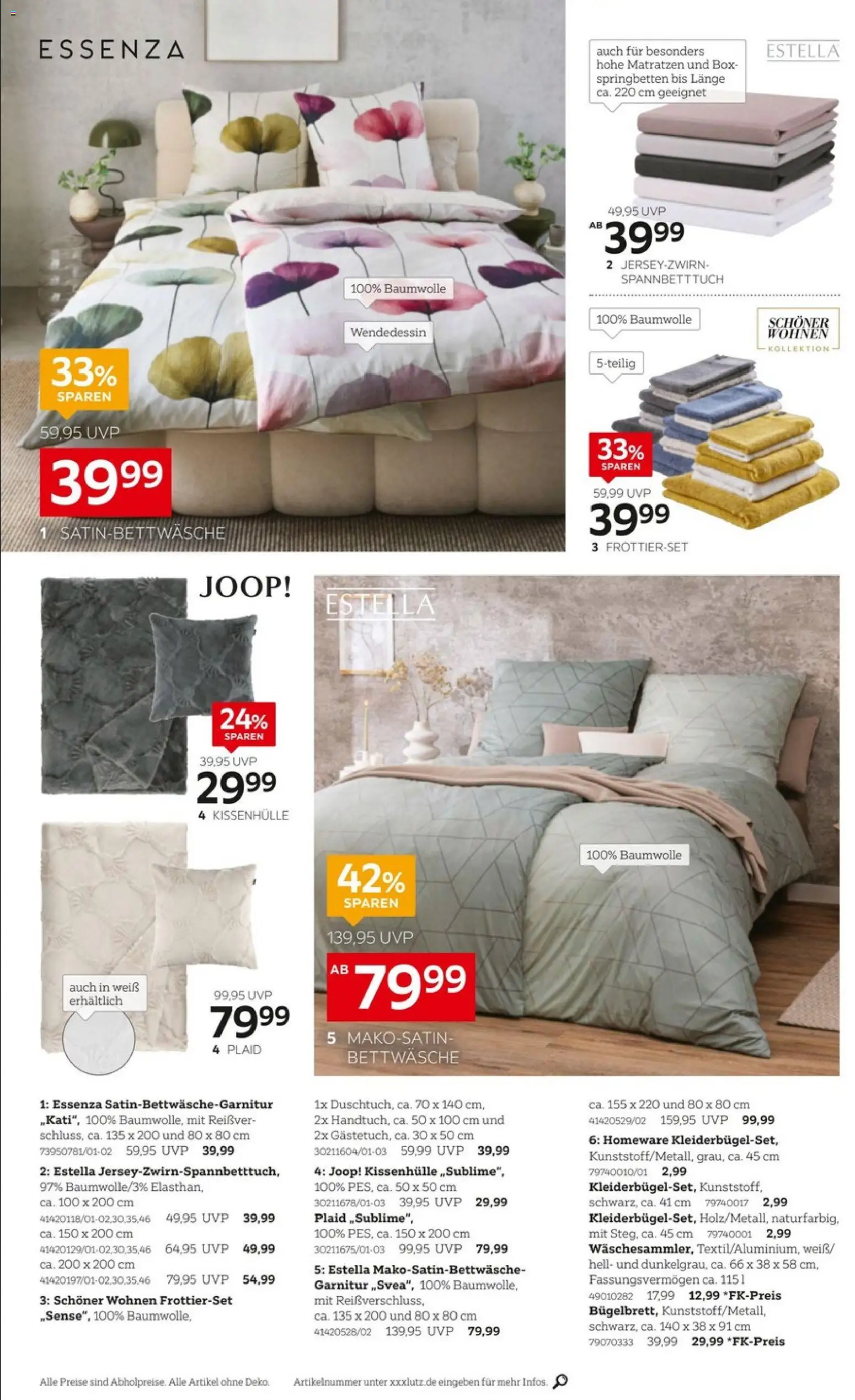 XXXLutz Bis zu 67% sparen – gültig ab 29.08.2026 | Seite: 4 | Produkte: Box, Bettwäsche
