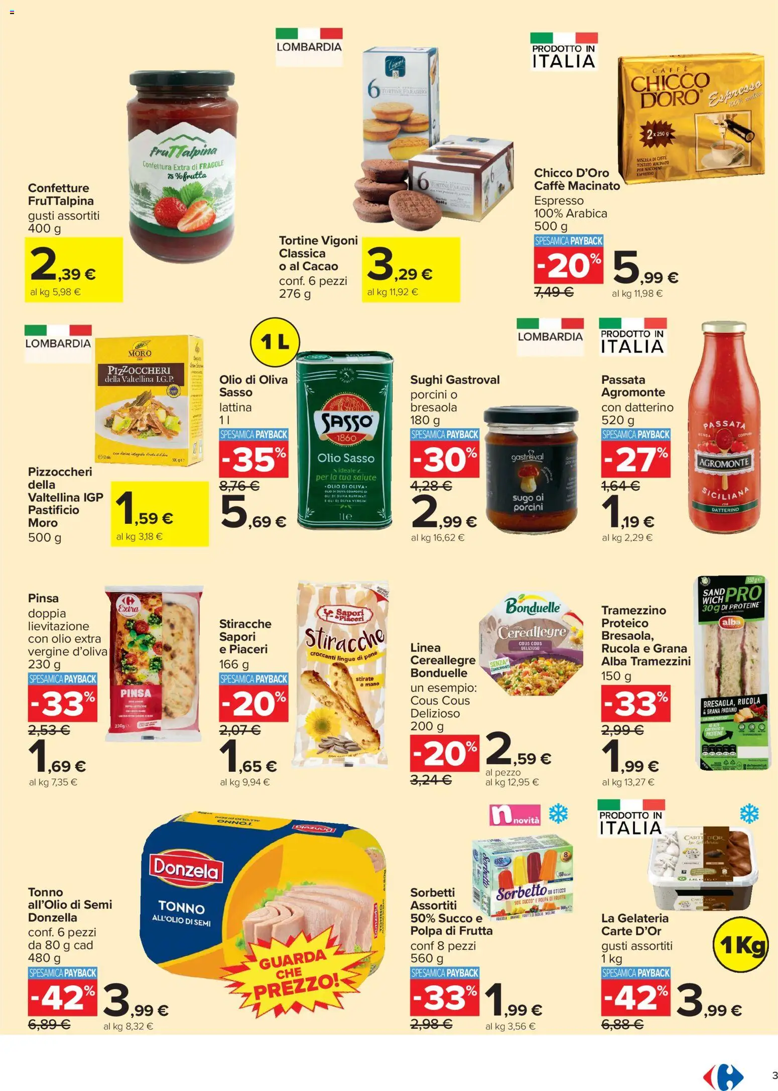 Volantino Carrefour del 13/07/2026 | Pagina: 3 | Prodotti: Melone, Cous cous, Tonno, Tramezzino