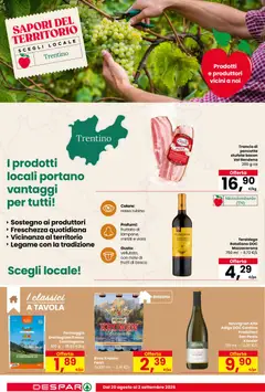 Anteprima del volantino Despar volantino Mezzana valido a partire dal 20/08/2026 | Pagina: 8 | Prodotti: Frutti di bosco, Formaggio, Bacon, Profumi