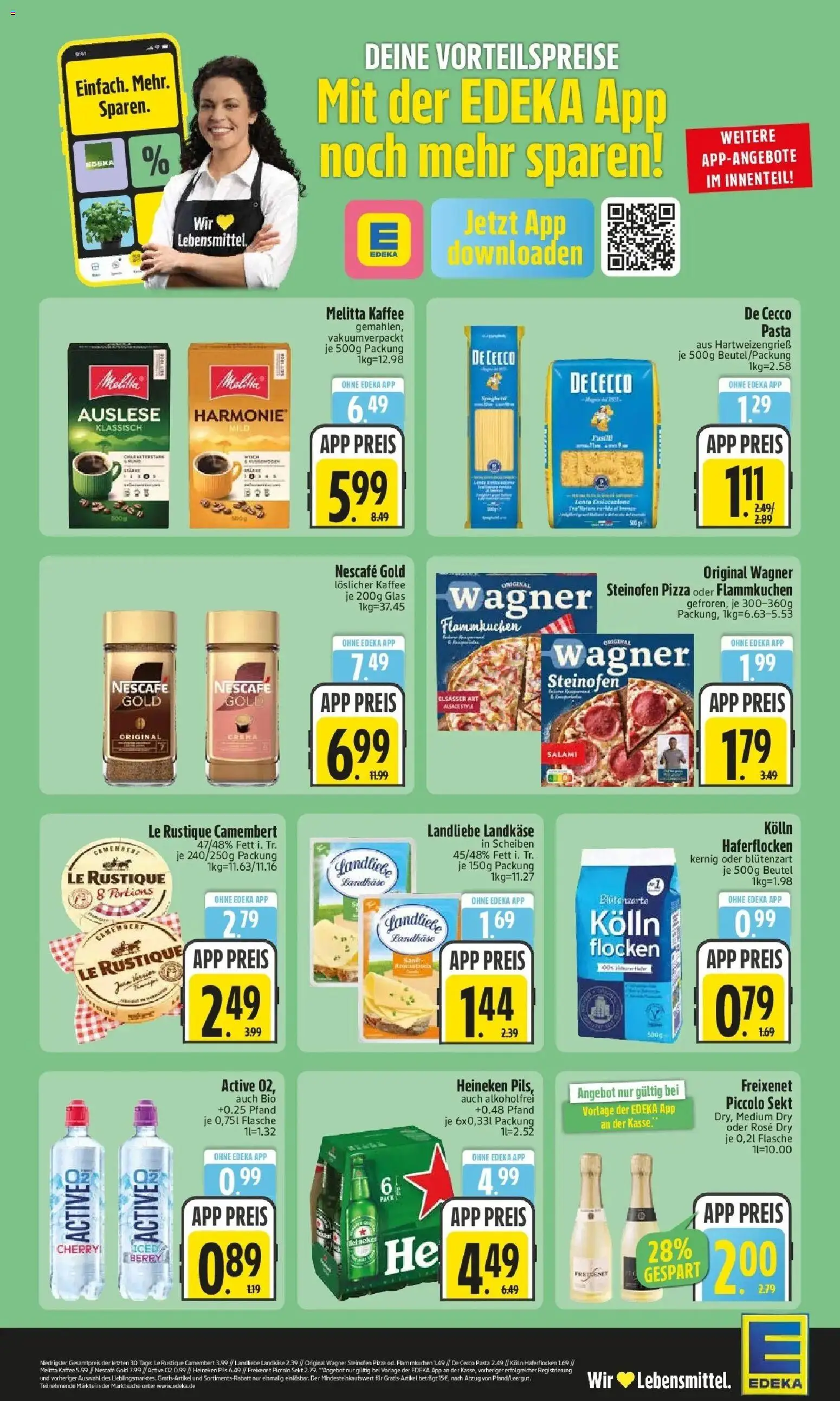 Edeka Prospekt Monheim (ab 05.10.2026) » Angebote Online | Seite: 2 | Produkte: Heineken, Pasta, Pizza, Löslicher Kaffee